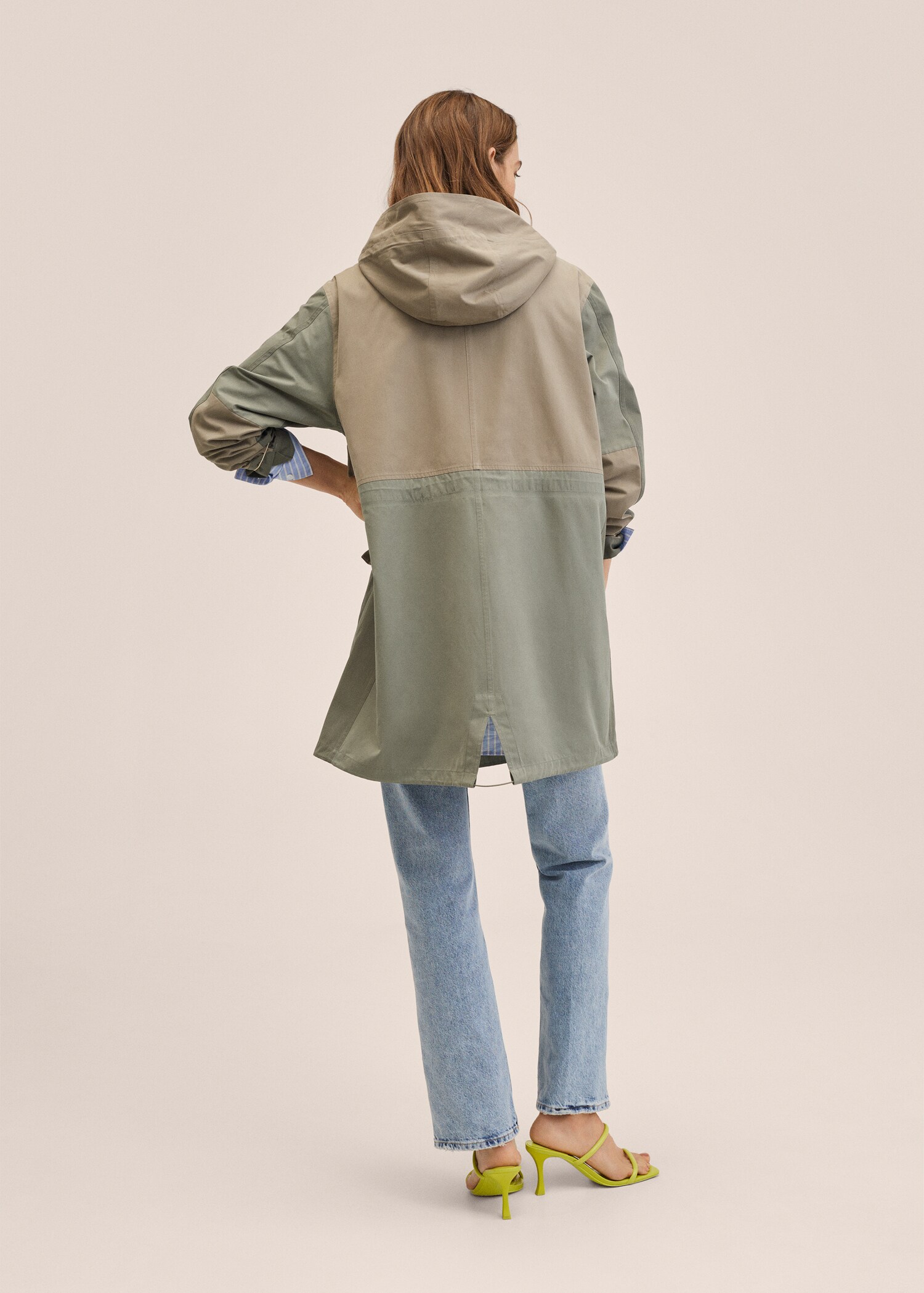 Bavlněná parka oversize - Zadní strana zboží