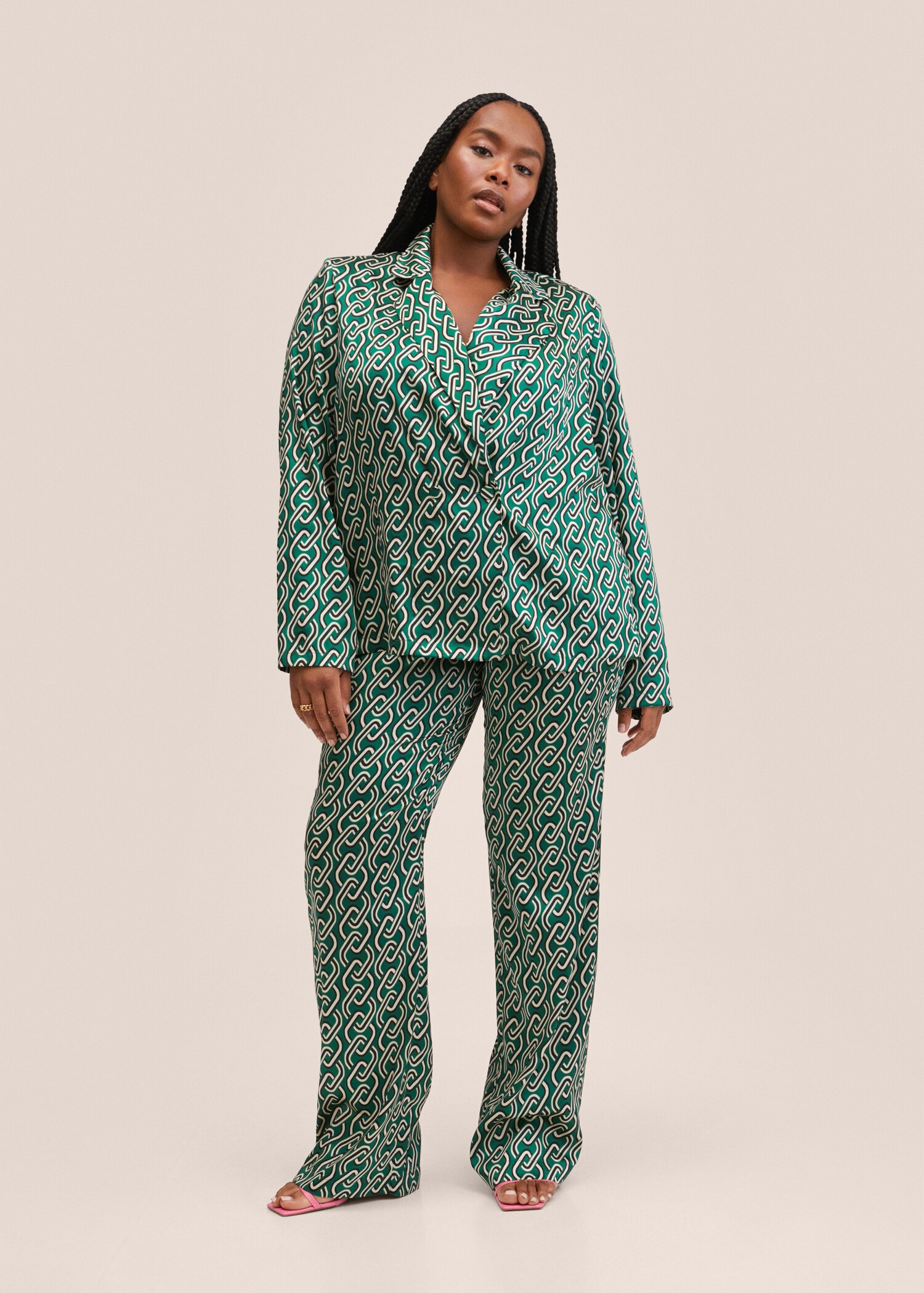 Chain print trousers - Details of the article 3