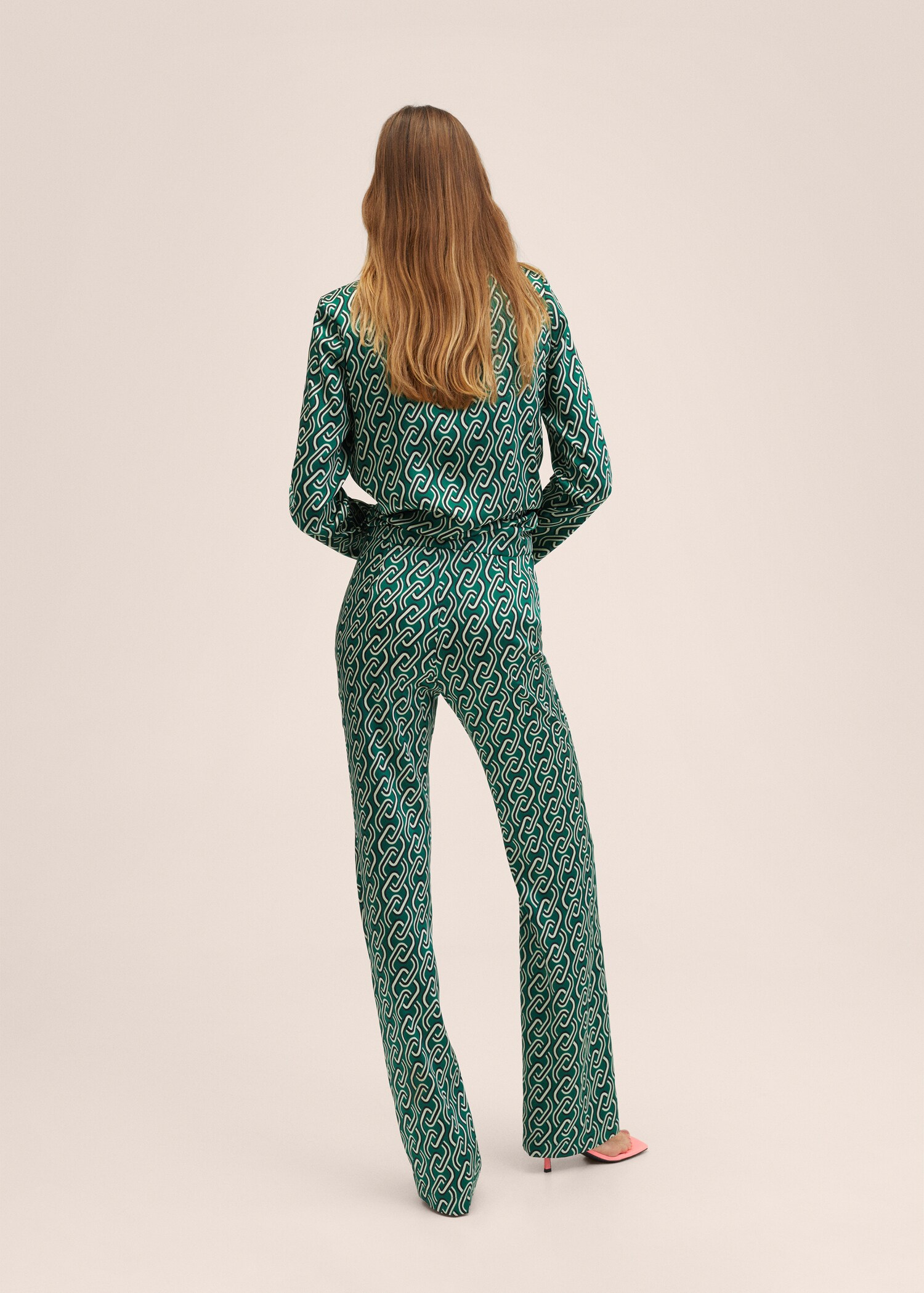 Chain print trousers - Reverse of the article