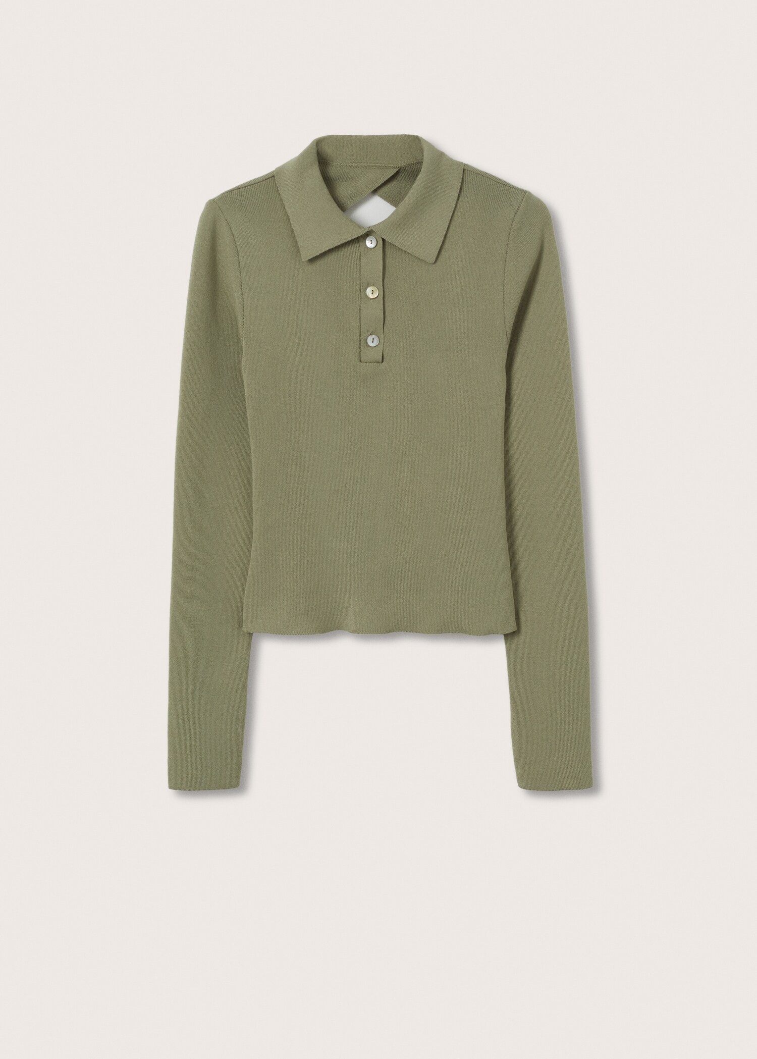 Polo shirt with open back  - Article without model