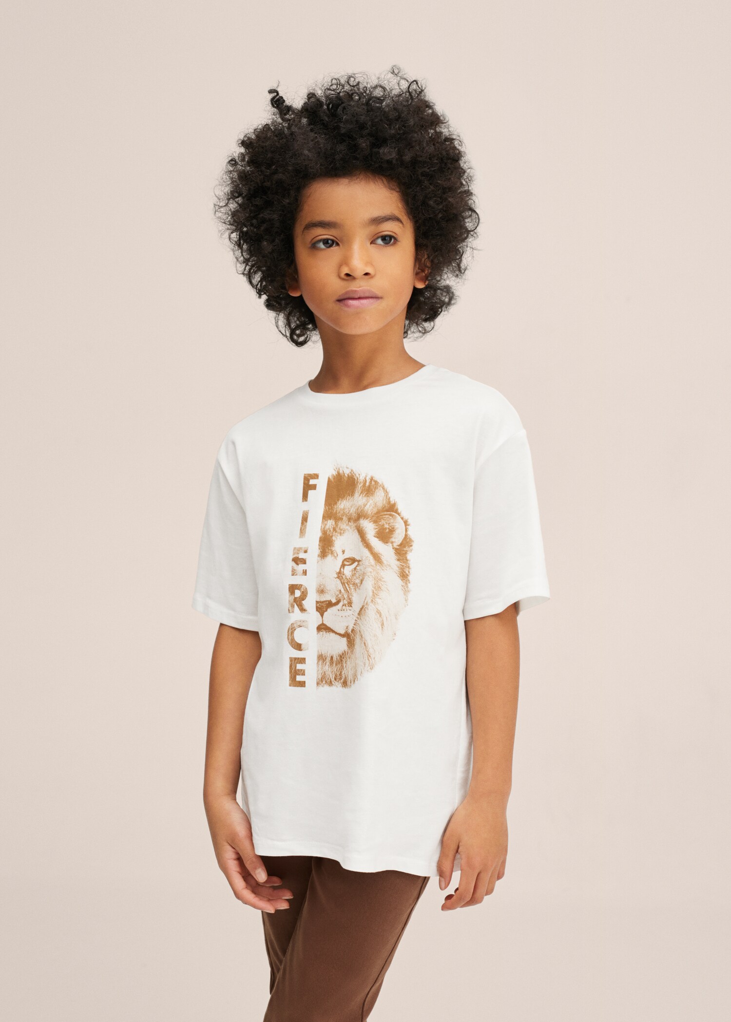 Printed cotton-blend T-shirt - Medium plane