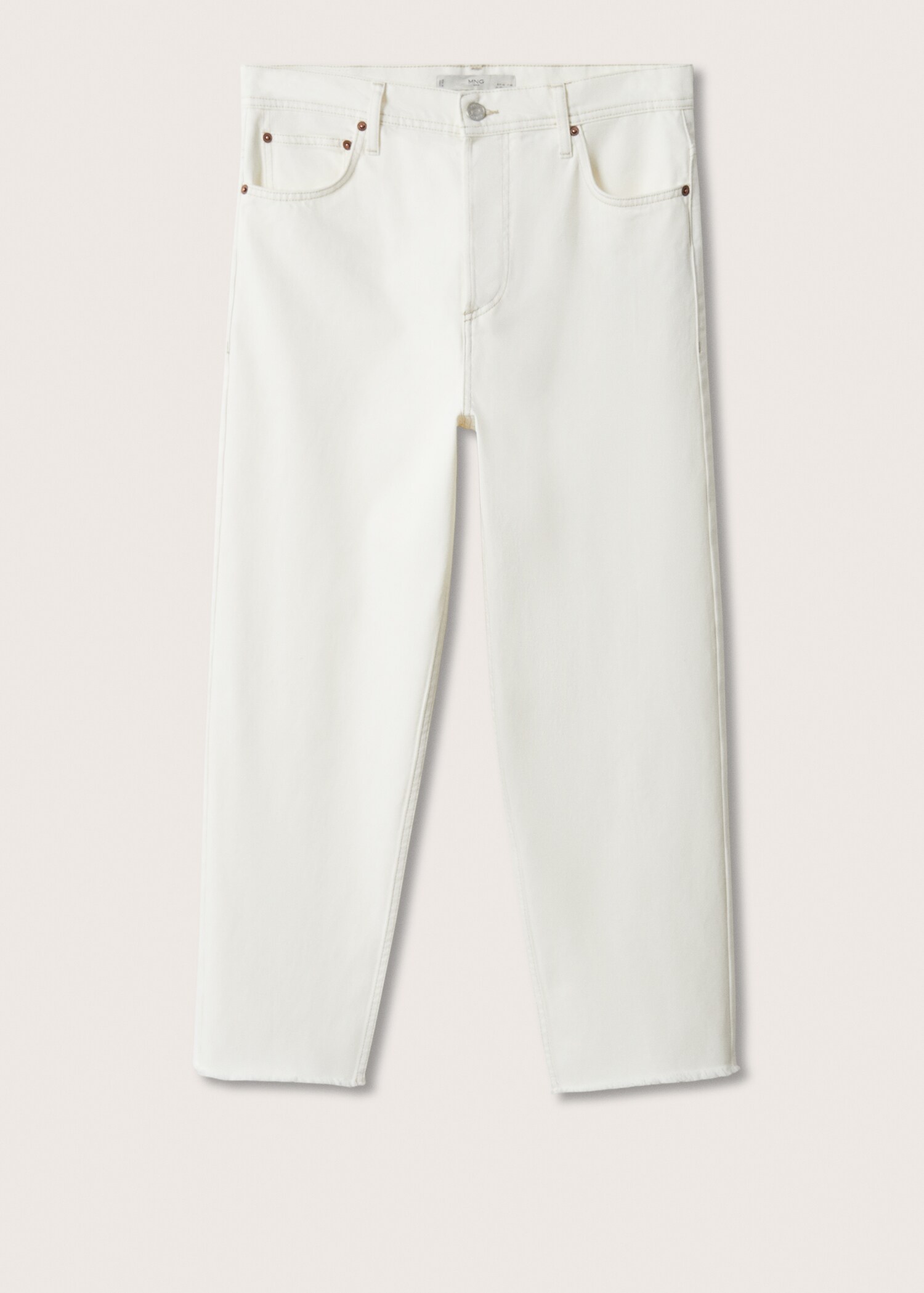 Tapered loose-fit cropped jeans  - Article without model
