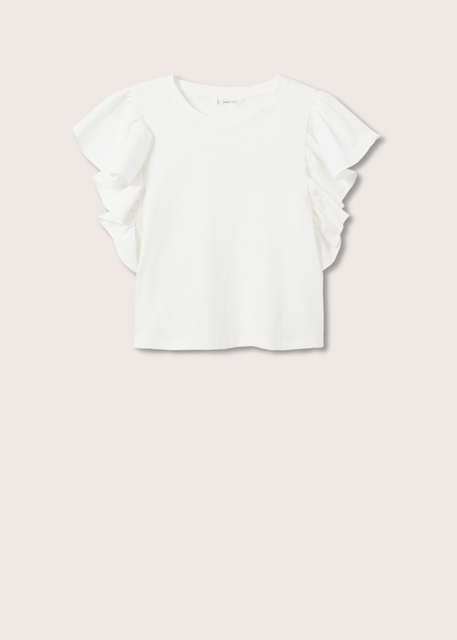 Frills cotton t-shirt - Article without model