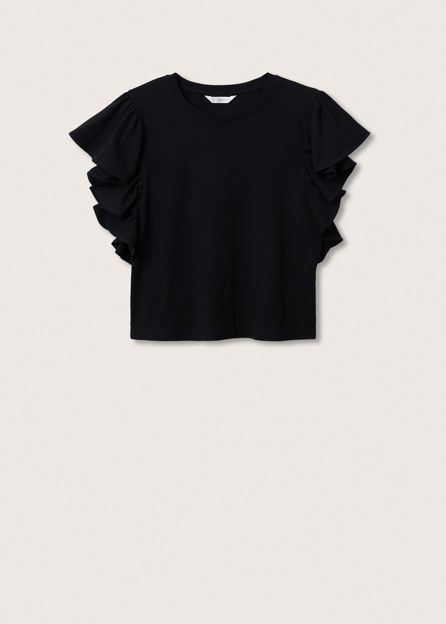 Frills cotton t-shirt - Article without model