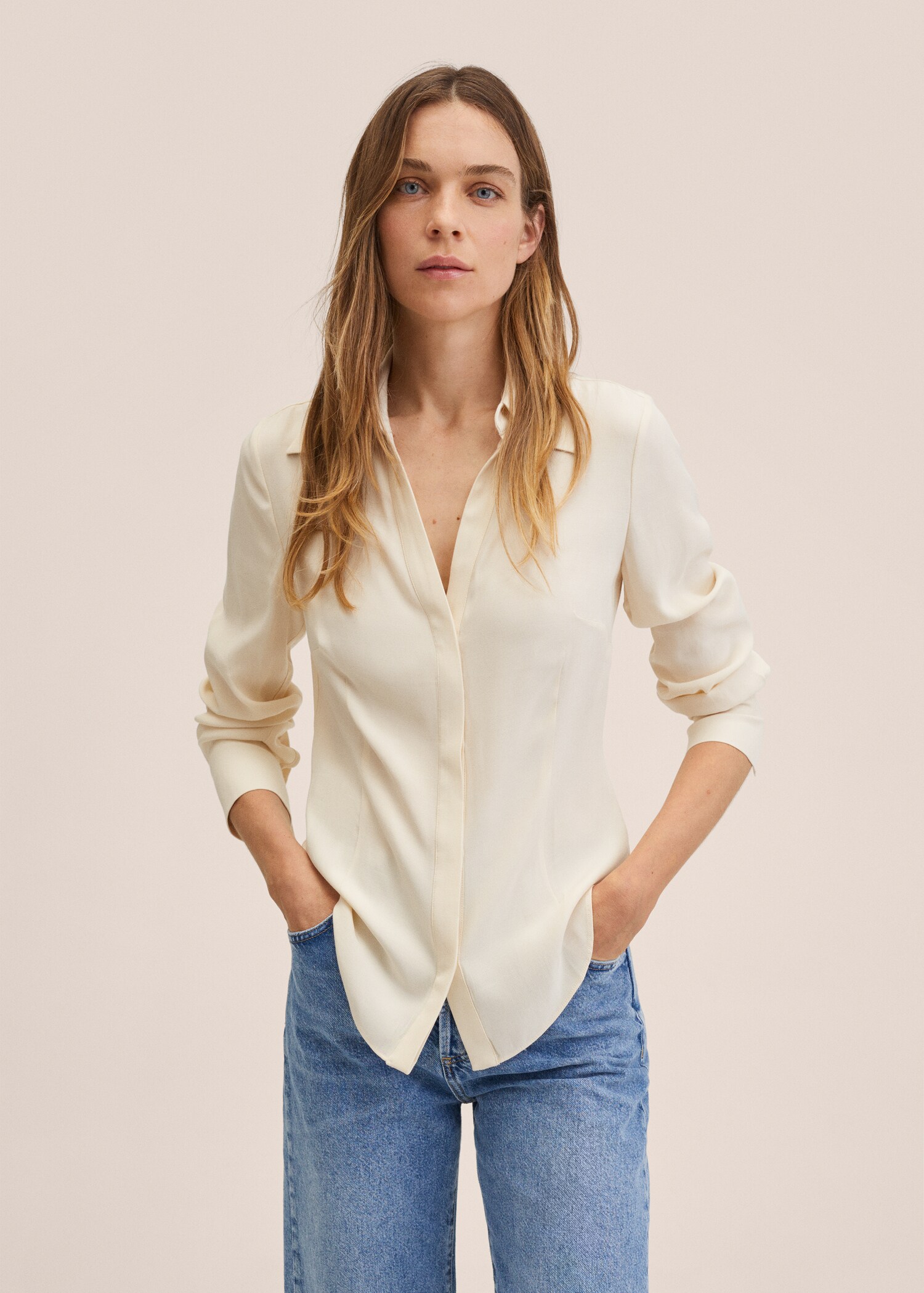 Basic fitted shirt - Medium plane