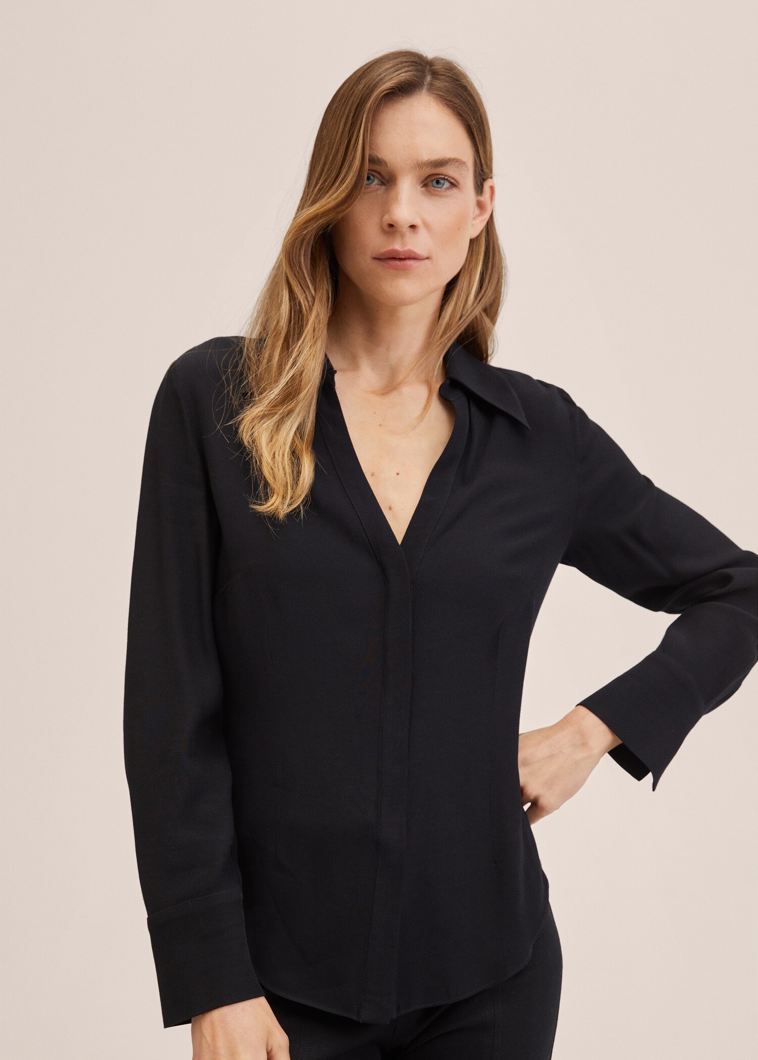 Basic fitted shirt - Medium plane
