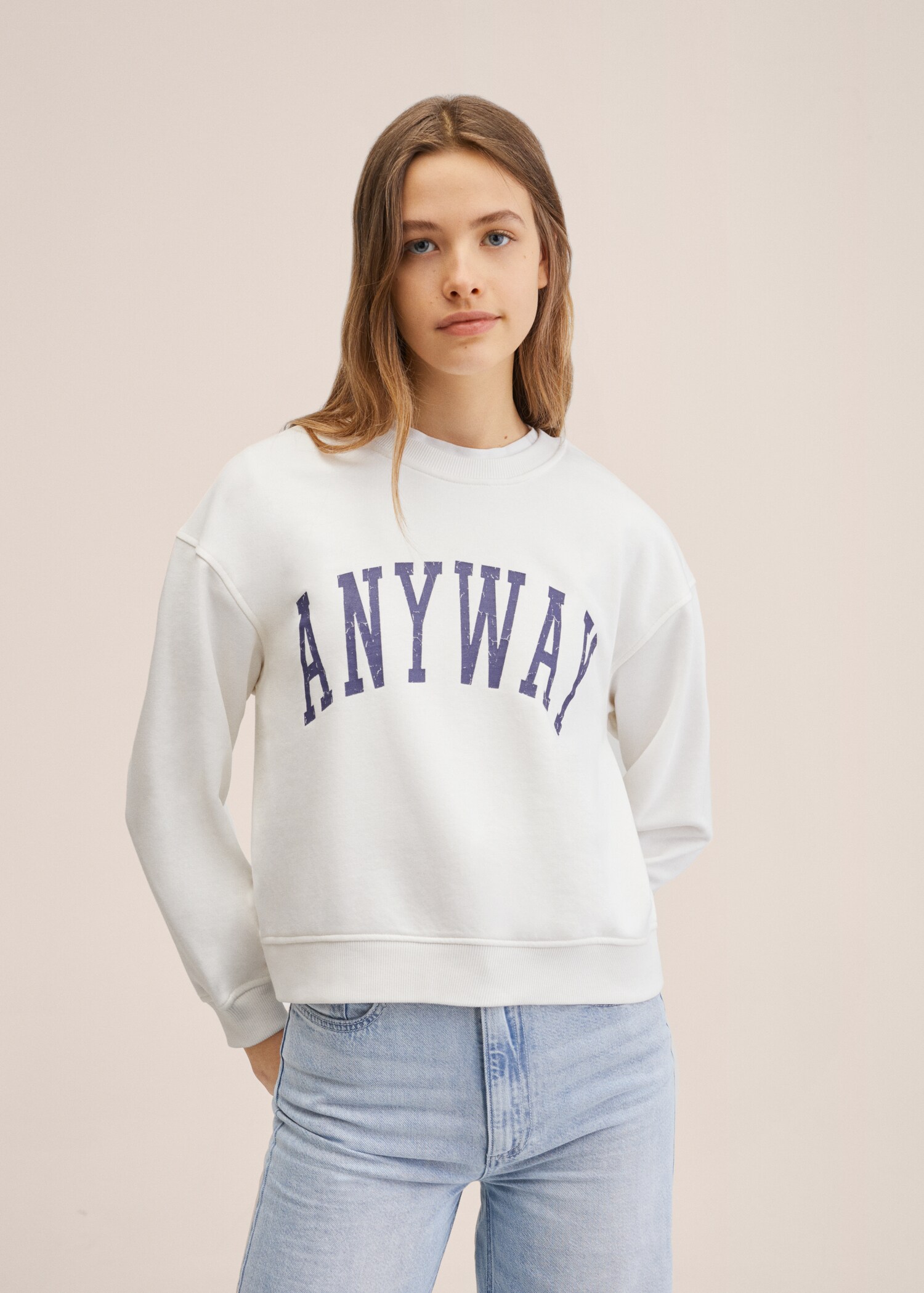 Printed cotton sweatshirt - Medium plane