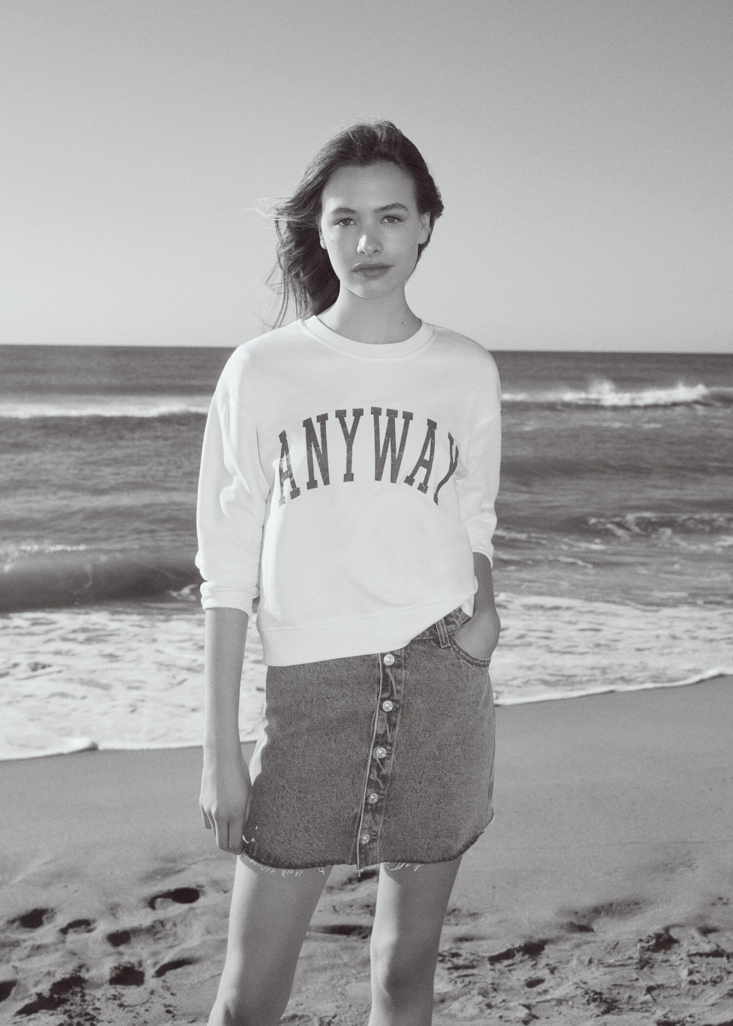 Printed cotton sweatshirt - Details of the article 5
