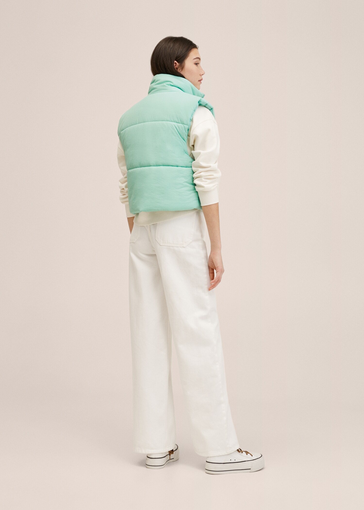 Gilet matelassé crop - Verso de l’article