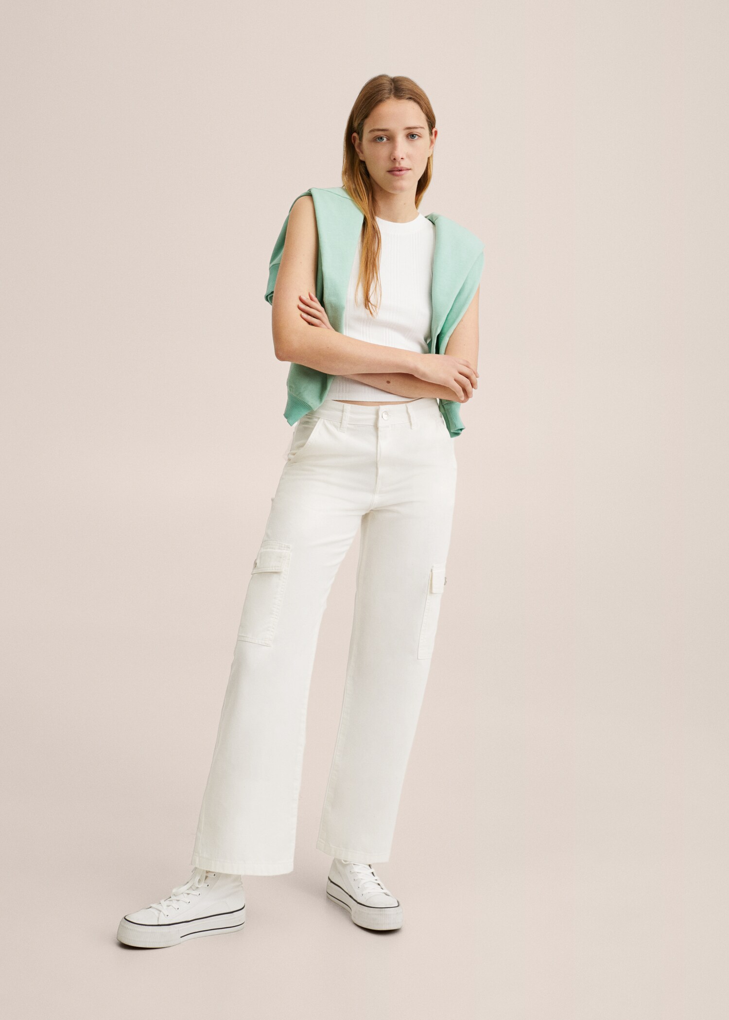 Pantalons cargo cropped cotó - Detall de l'article 2