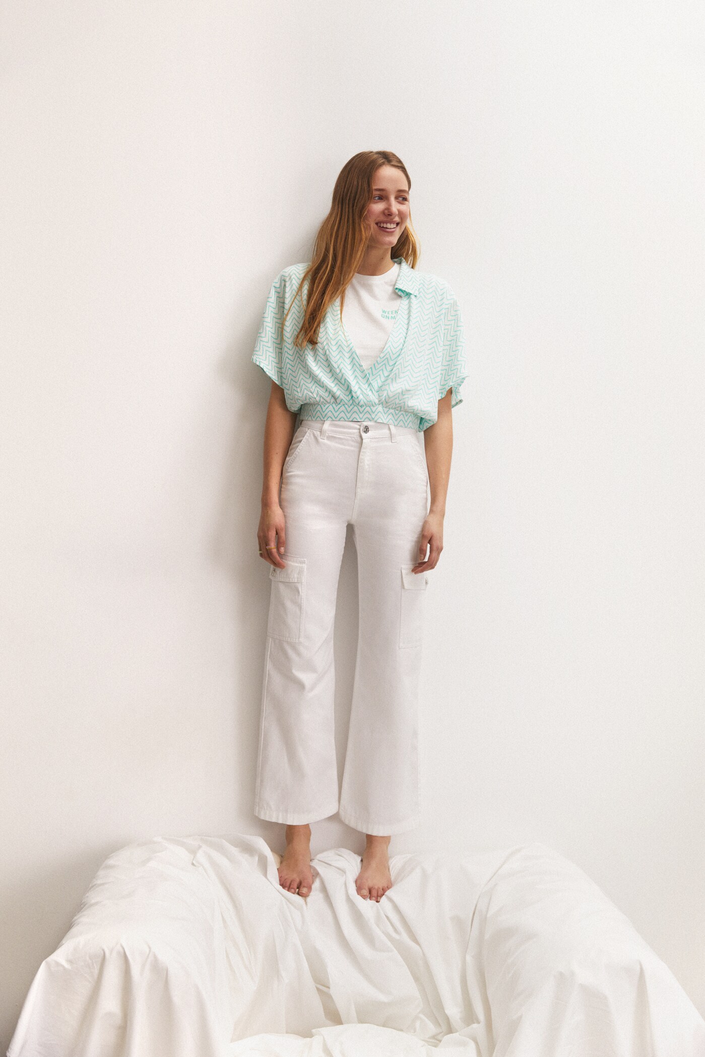 Pantalons cargo cropped cotó - Detall de l'article 5