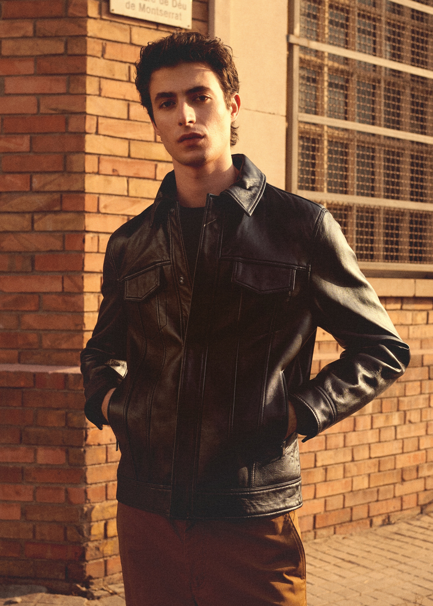 Pocket leather jacket - Details of the article 5