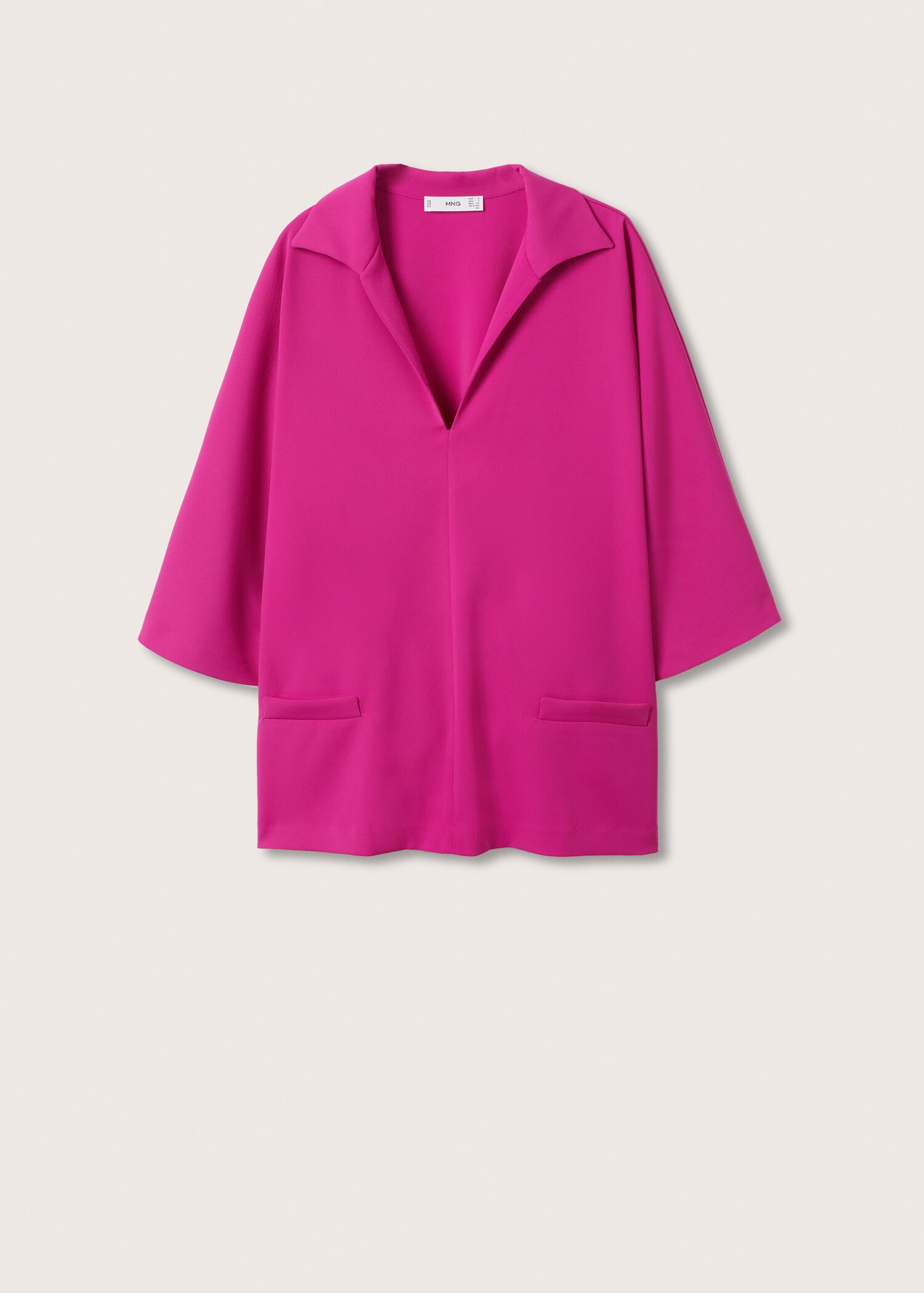 Blusa satinada oversize - Artículo sin modelo