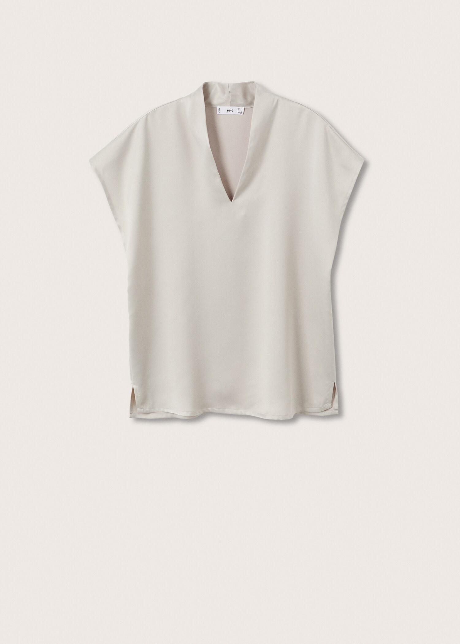 Blusa satinada oversize - Artículo sin modelo