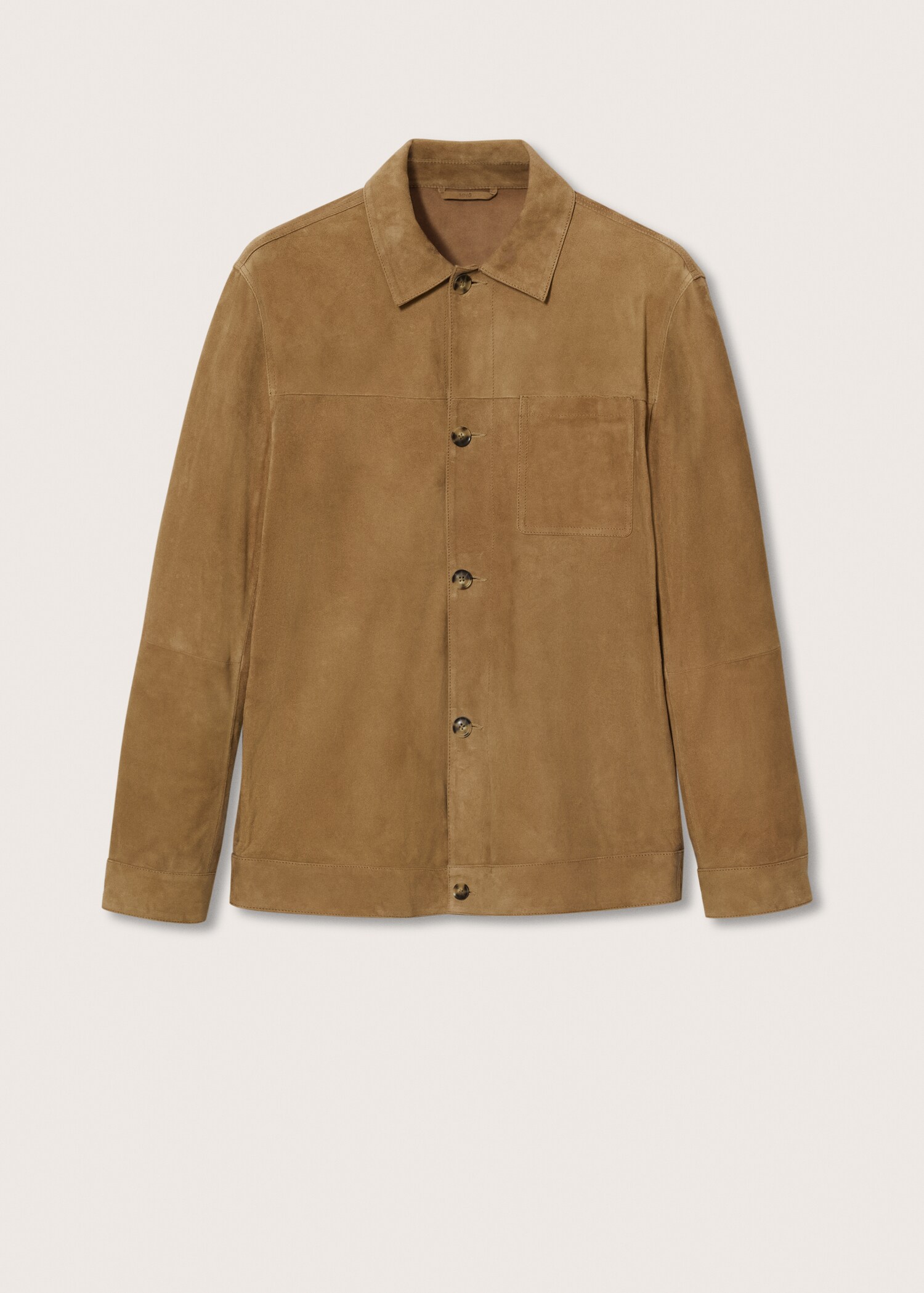 Chest-pocket suede jacket - Article without model