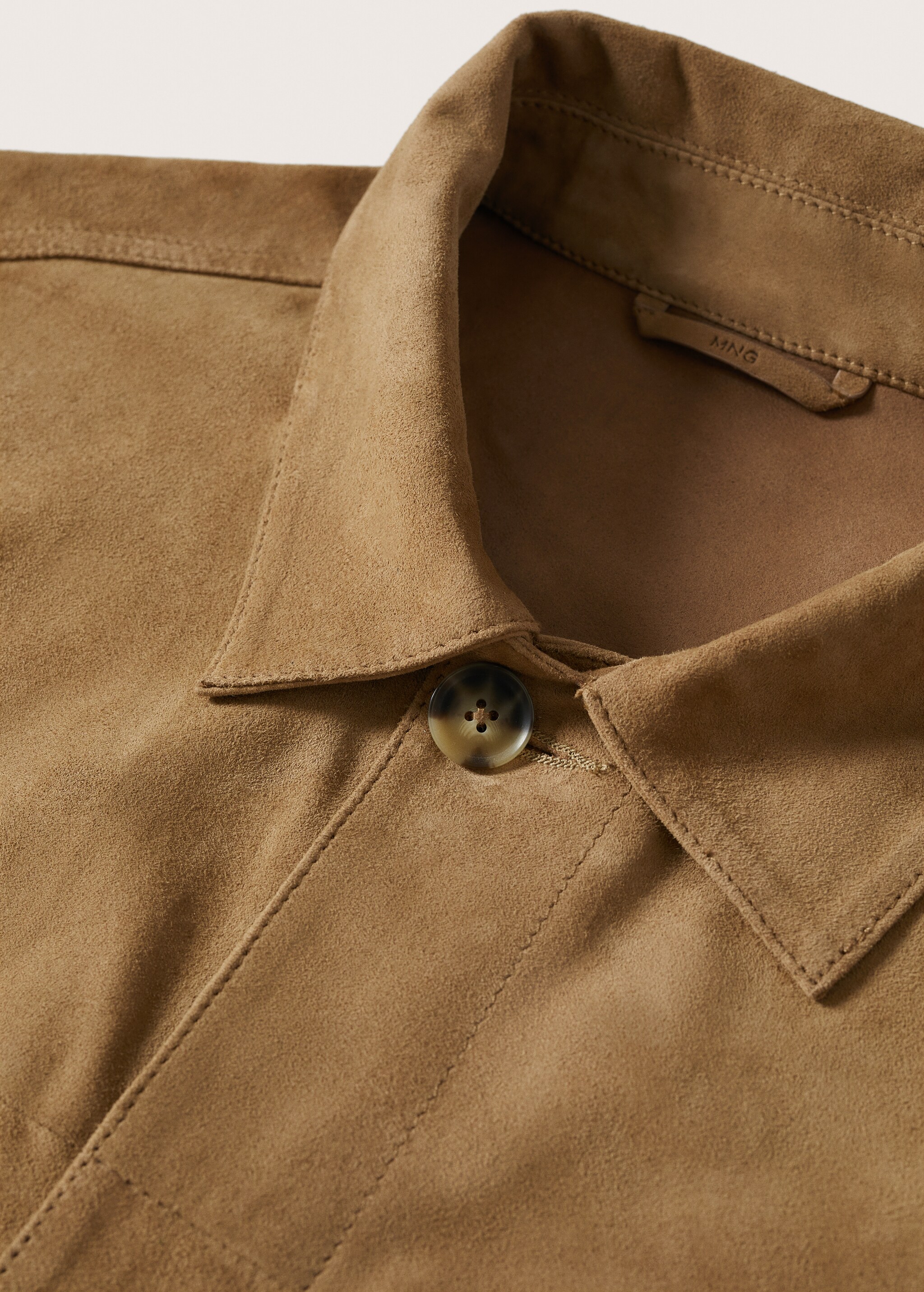 Chest-pocket suede jacket - Details of the article 9