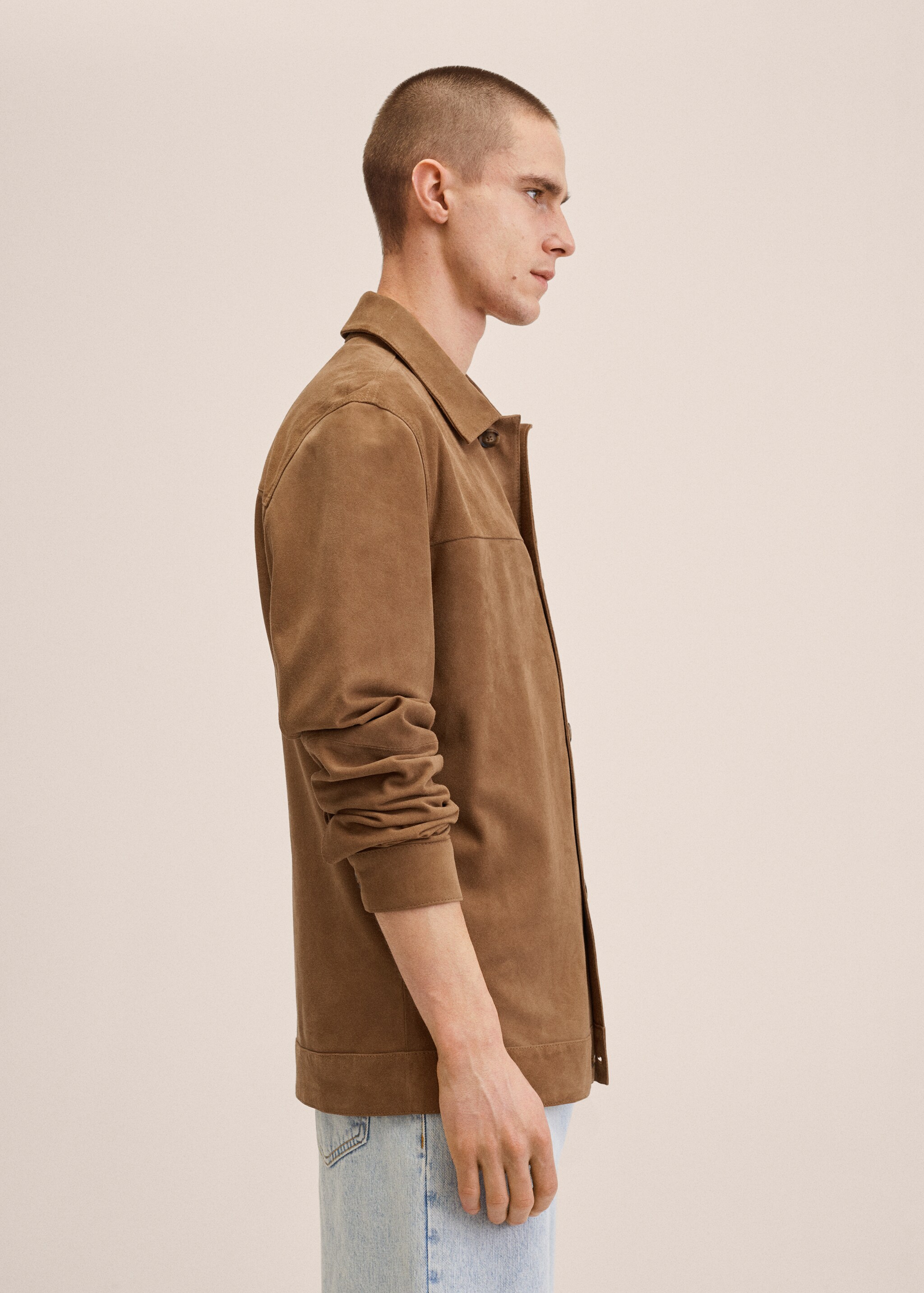Chest-pocket suede jacket - Details of the article 2