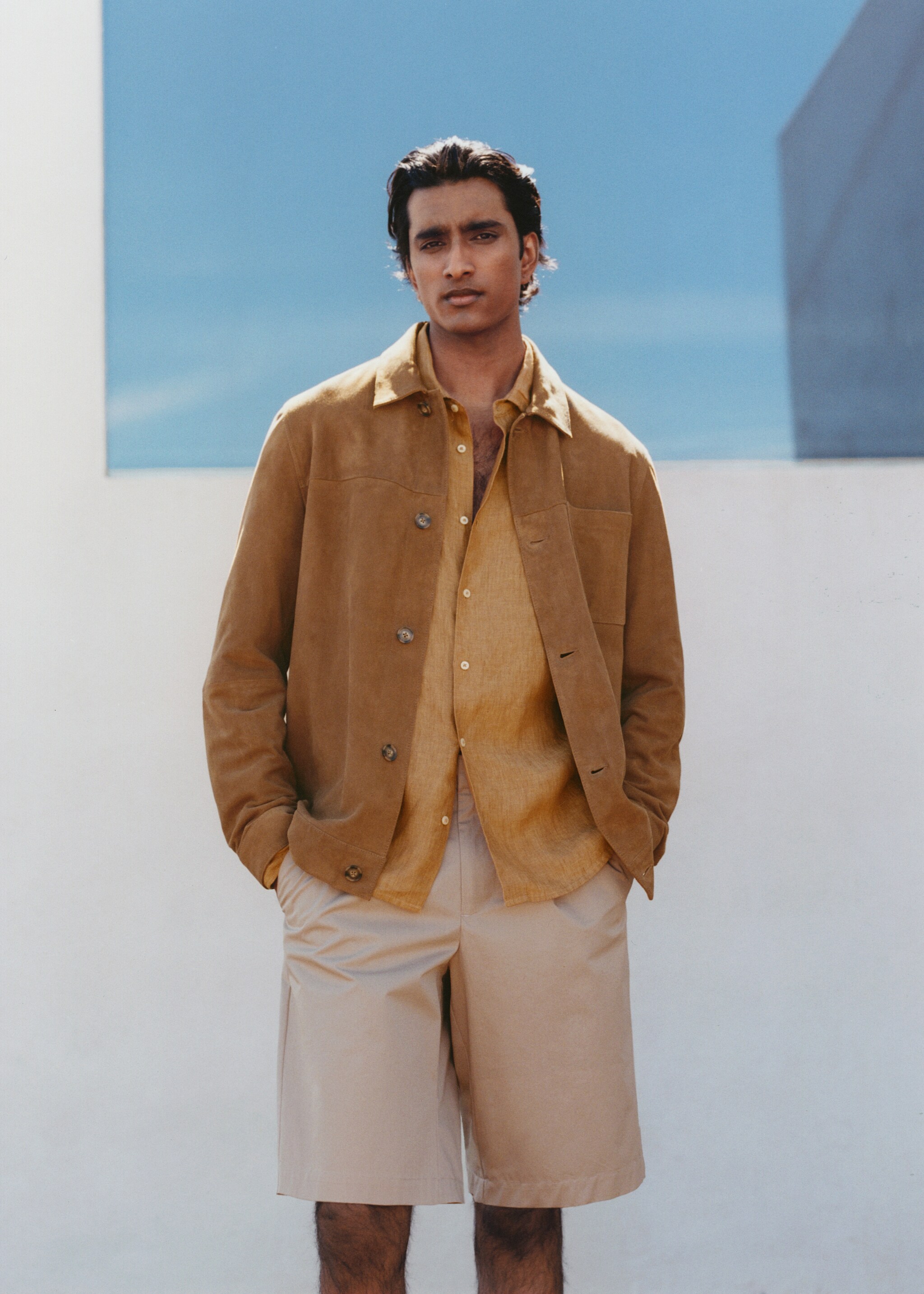 Chest-pocket suede jacket - Details of the article 5