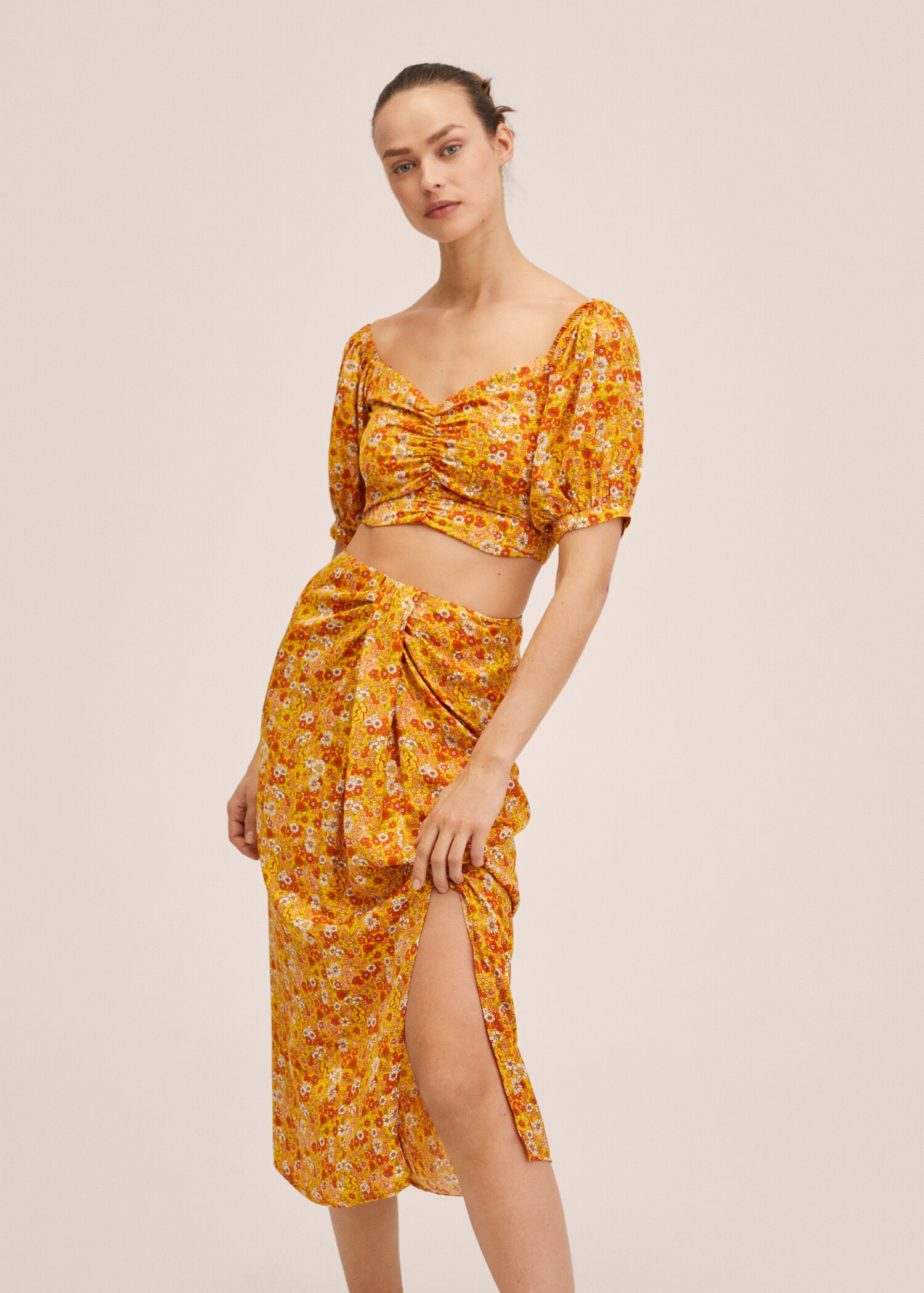 Floral print skirt - Details of the article 2
