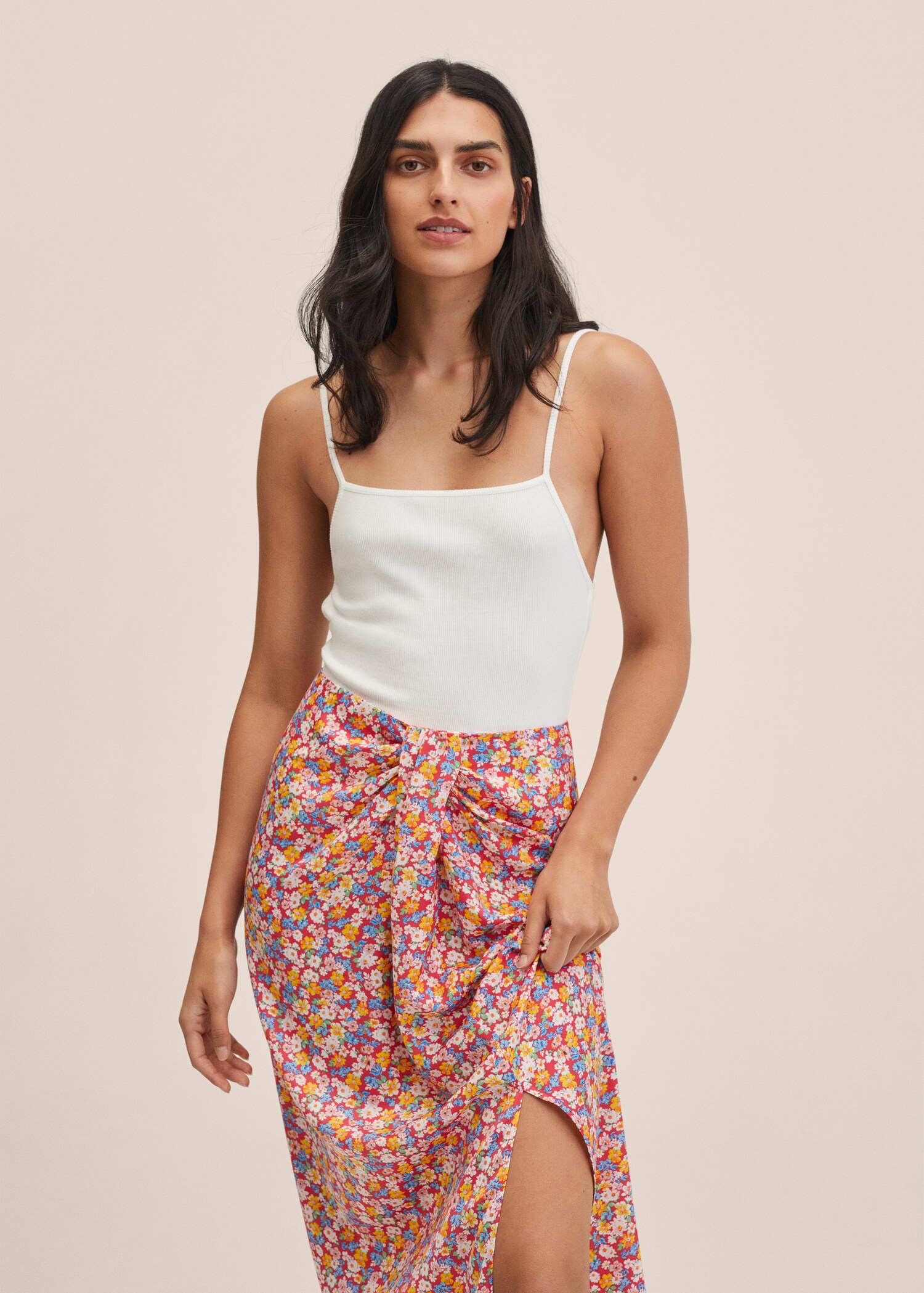 Floral print skirt - Details of the article 1
