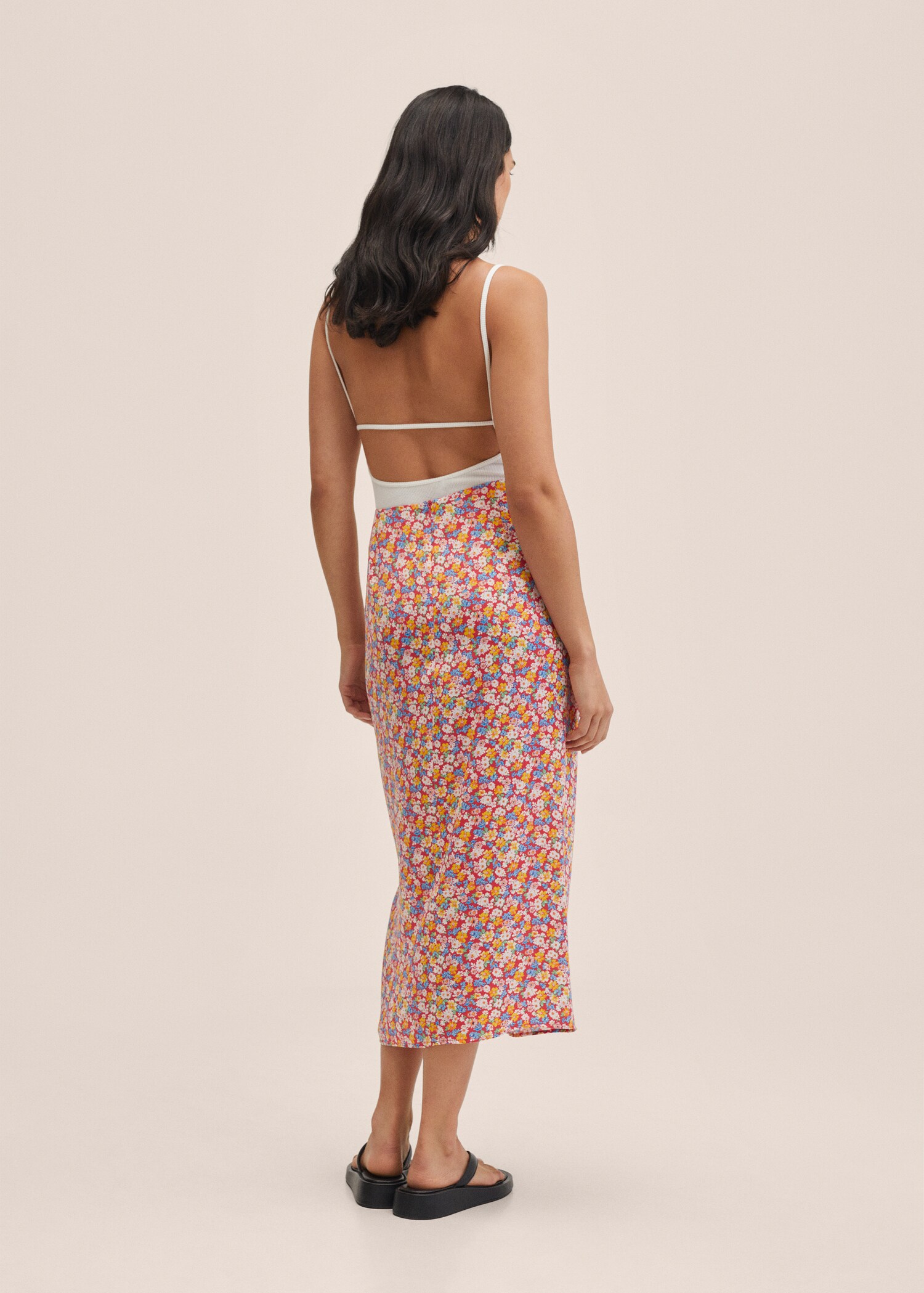Floral print skirt - Reverse of the article