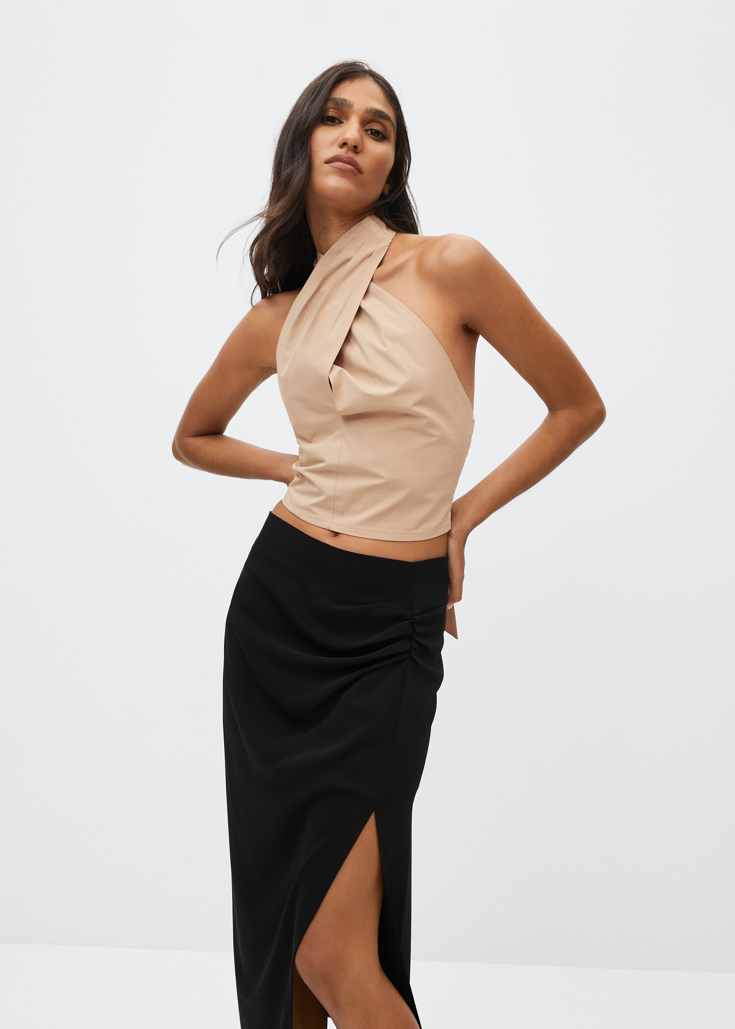 Halter cotton top - Medium plane