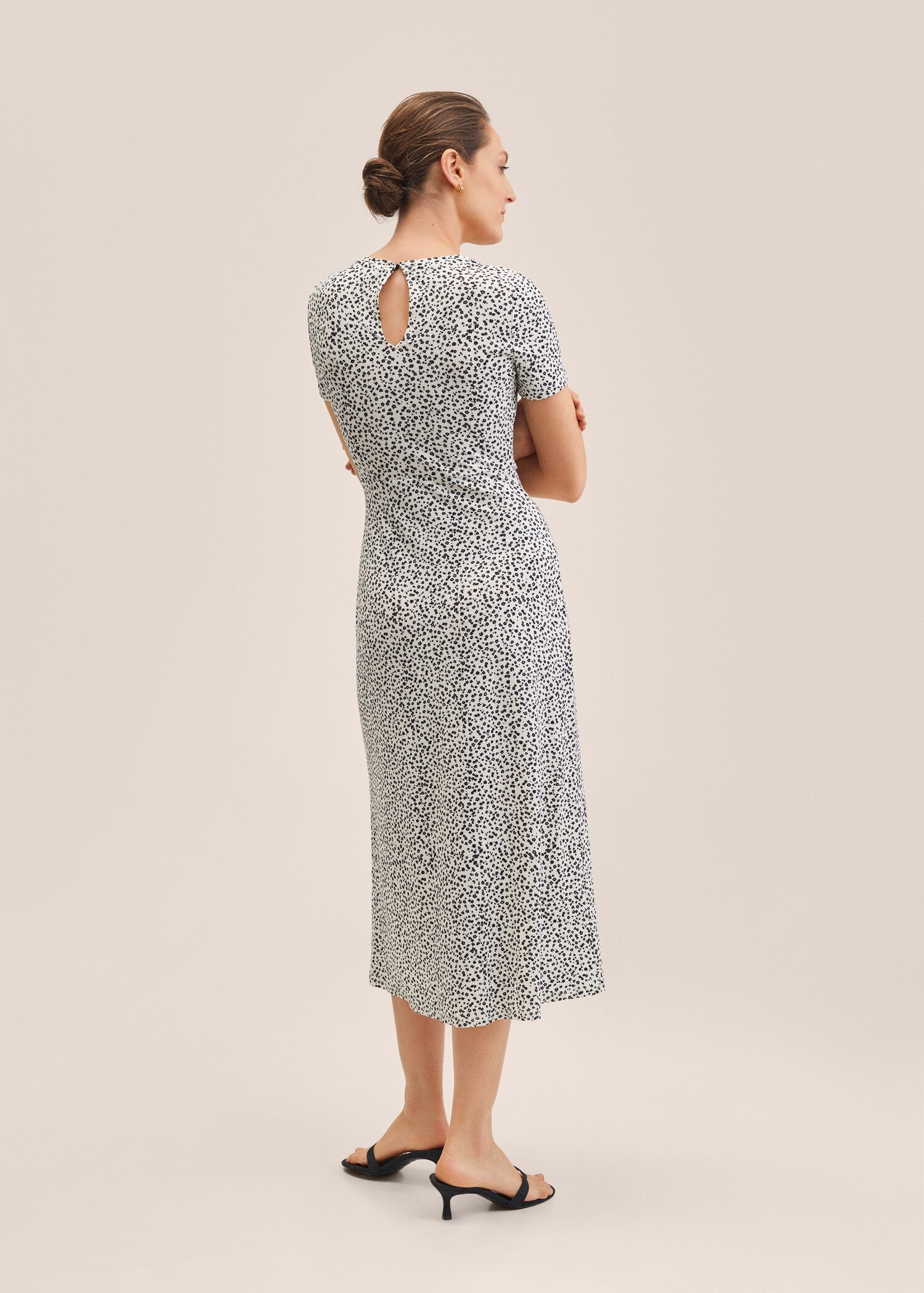 Vestido estampado flores - Reverso del artículo