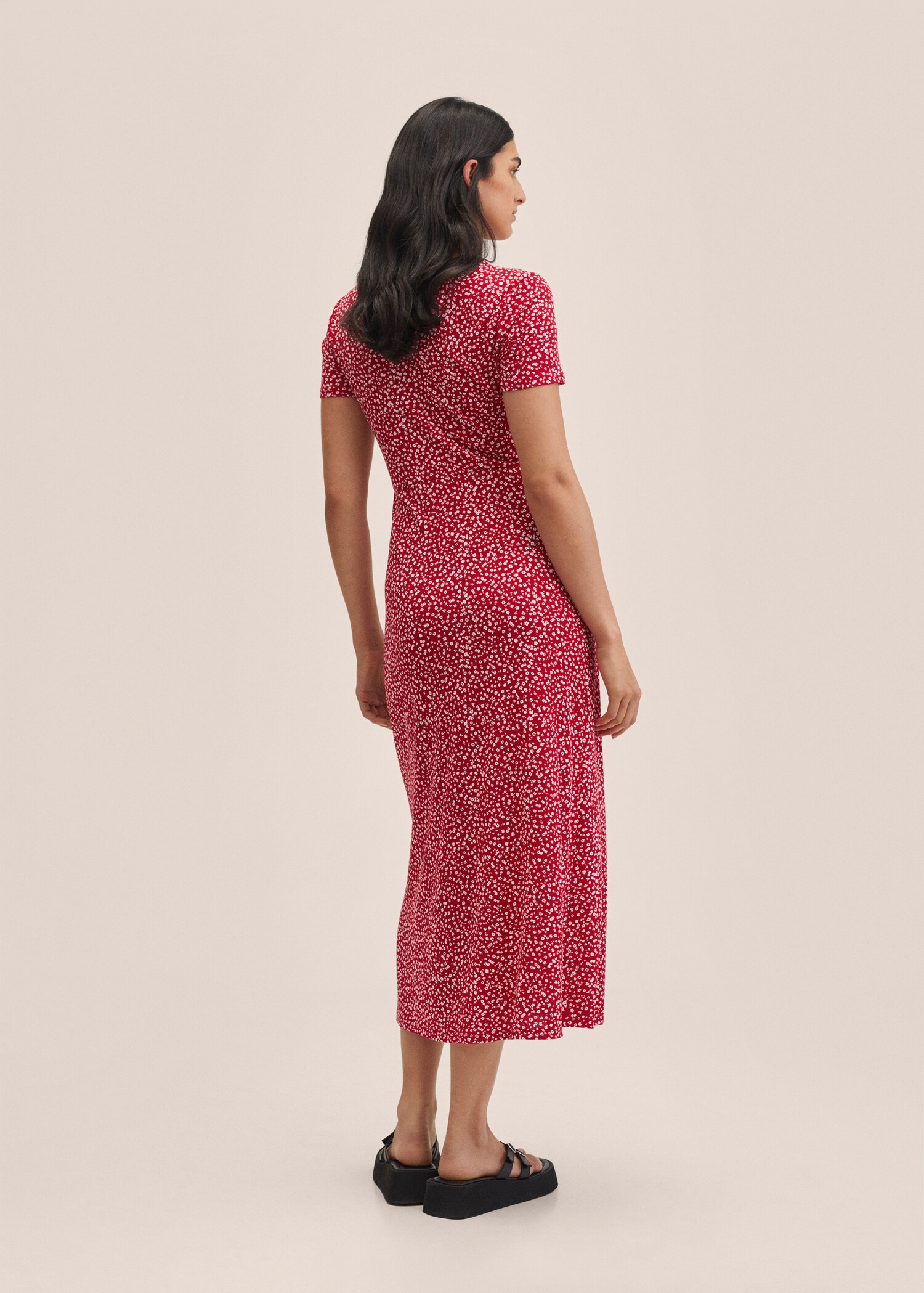 Vestido estampado flores - Reverso del artículo