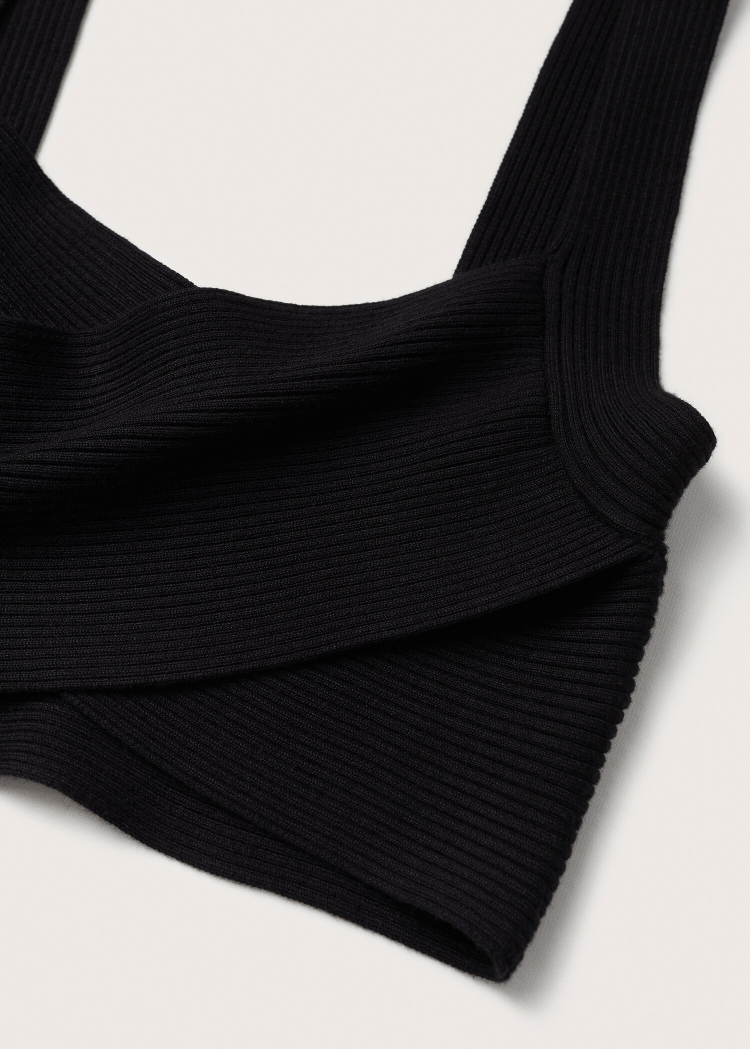 Knitted cropped top - Details of the article 8