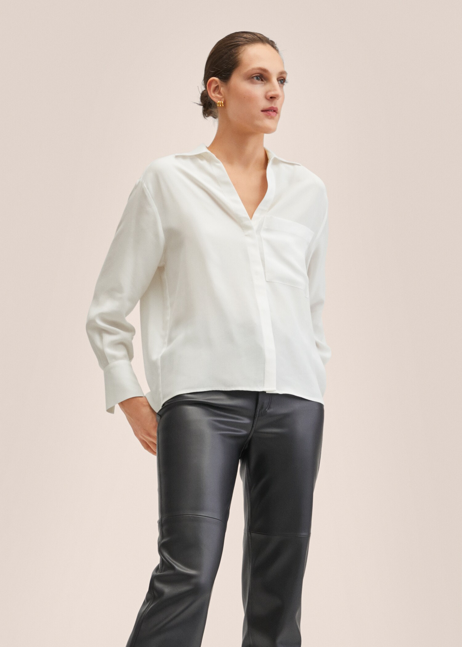 Camicia lyocell oversize - Piano medio