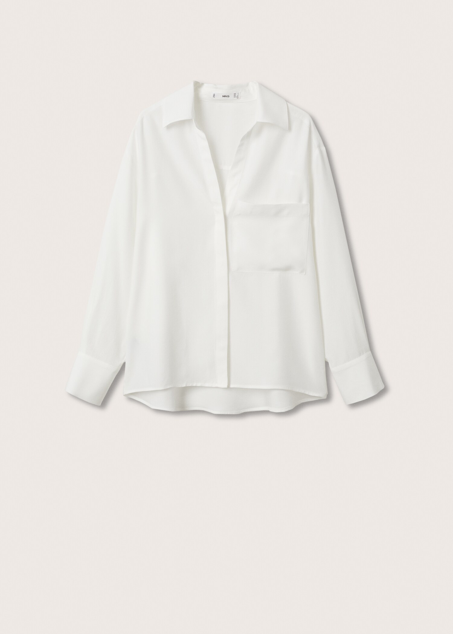 Camicia lyocell oversize - Articolo senza modello