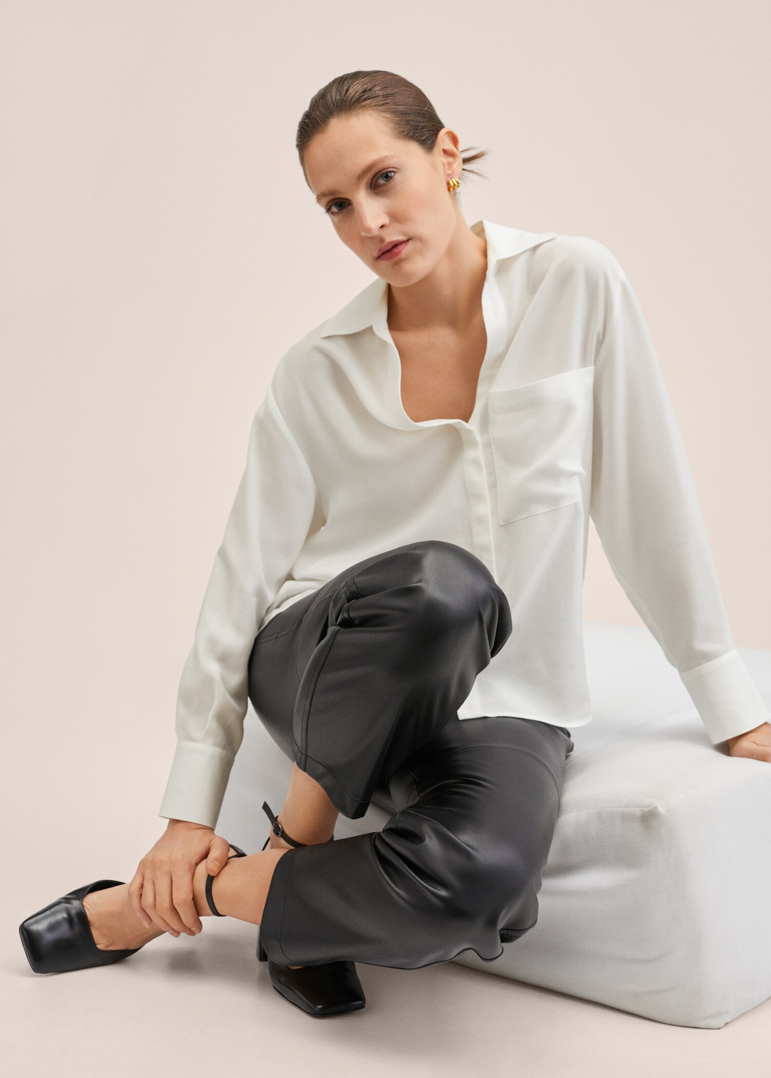 Camicia lyocell oversize - Dettaglio dell'articolo 1
