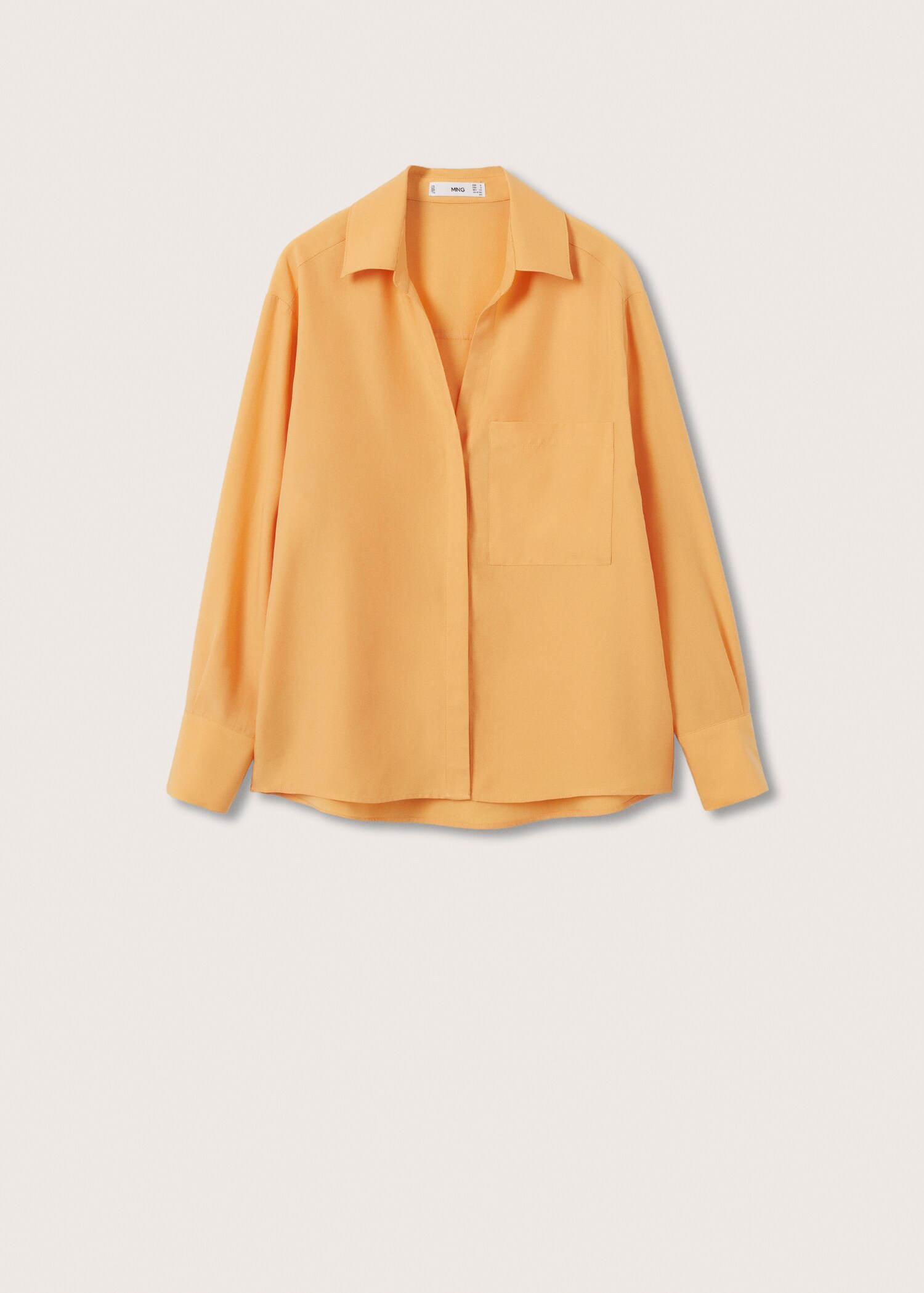 Oversized lyocell blouse - Artikel zonder model