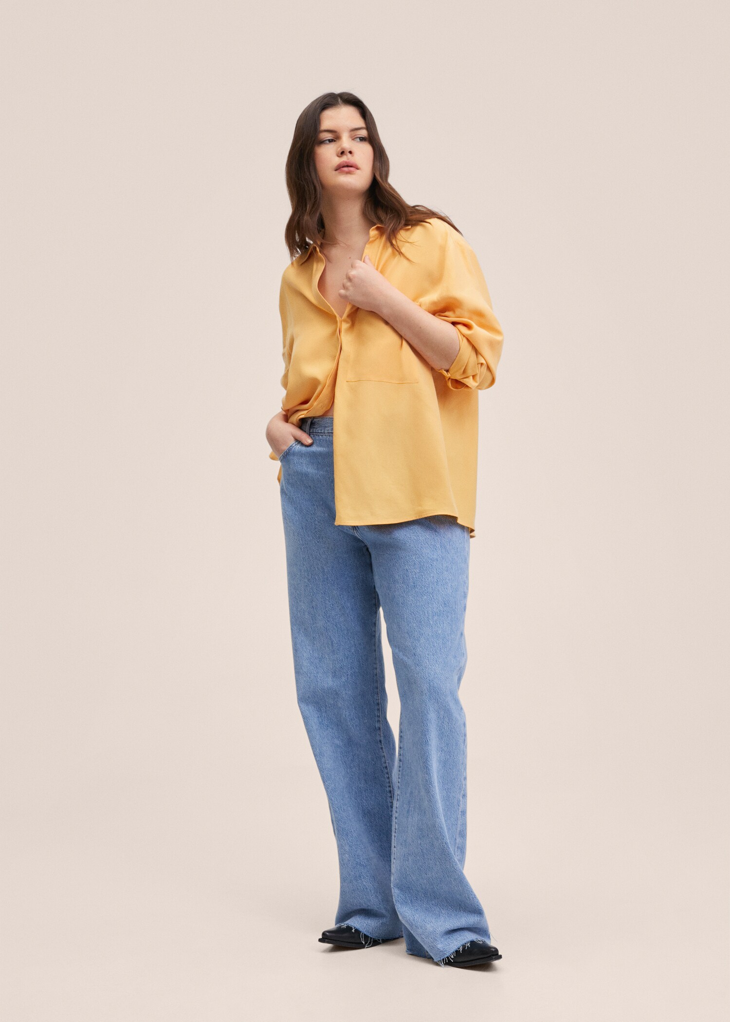 Oversized lyocell blouse - Detail van het artikel 4