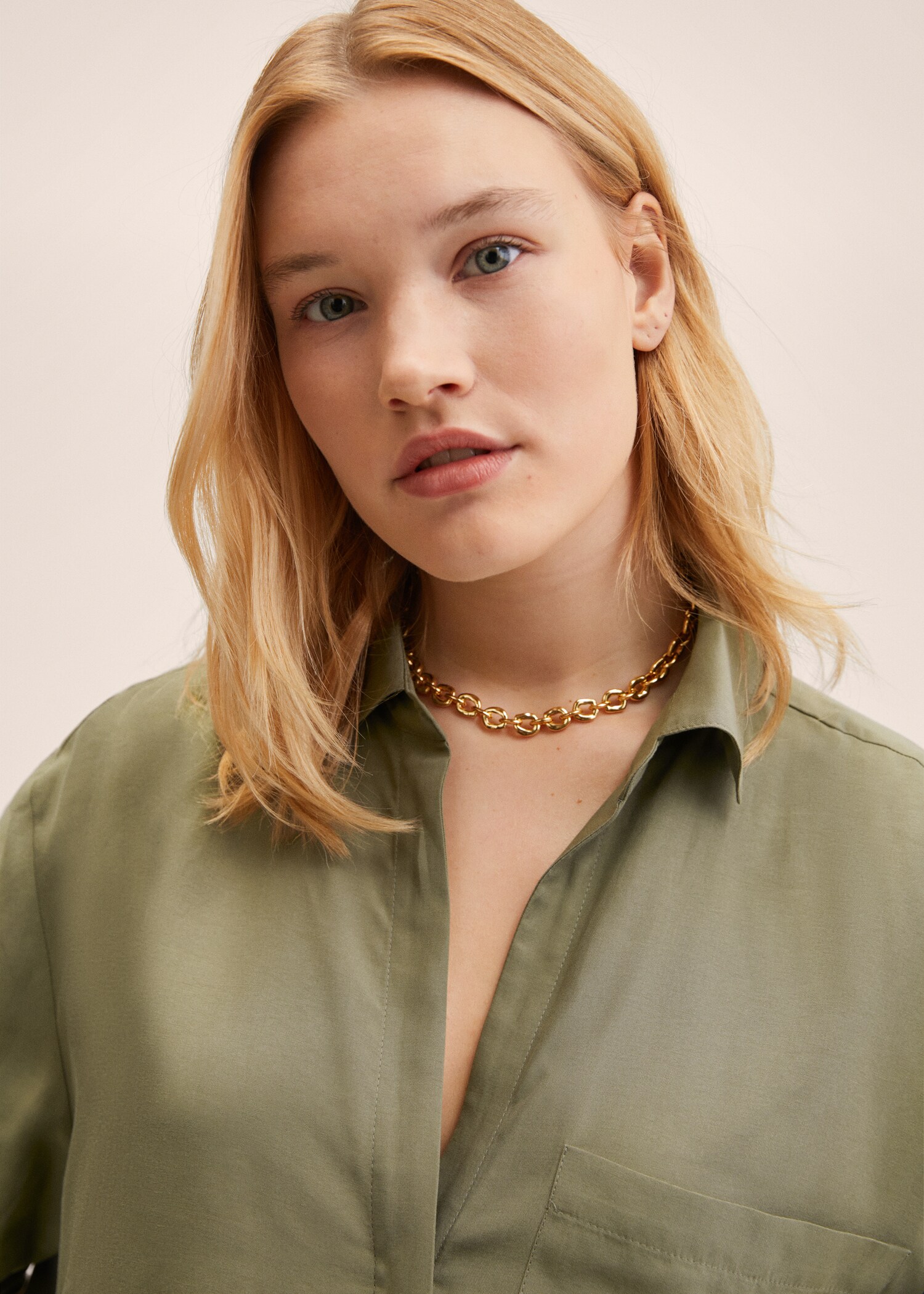 Oversized lyocell blouse - Detail van het artikel 5