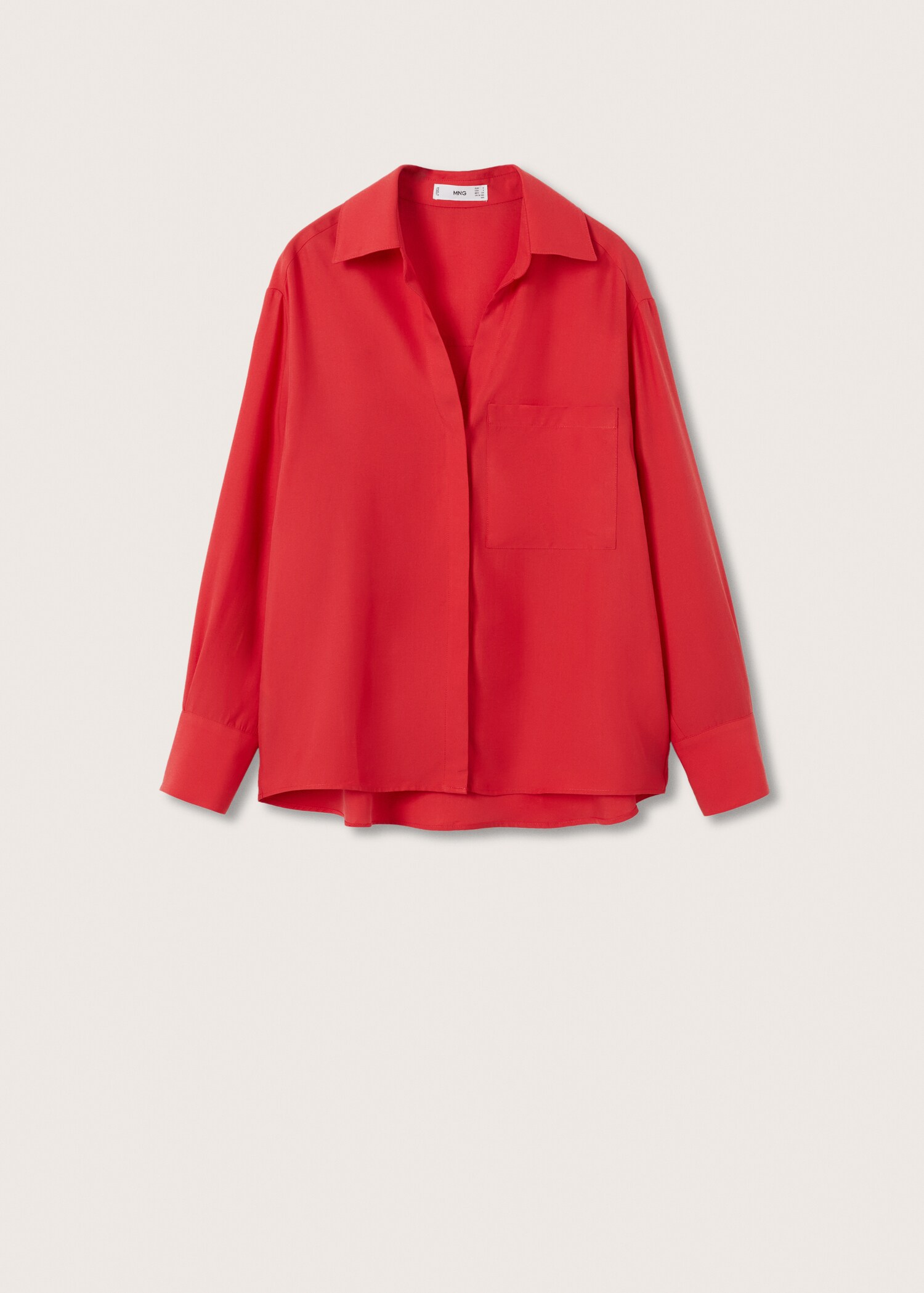 Oversized lyocell blouse - Artikel zonder model