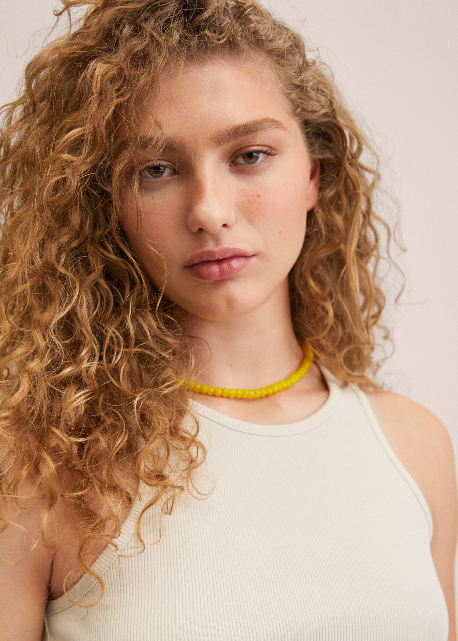 Ribbed cotton-blend top - Details of the article 1