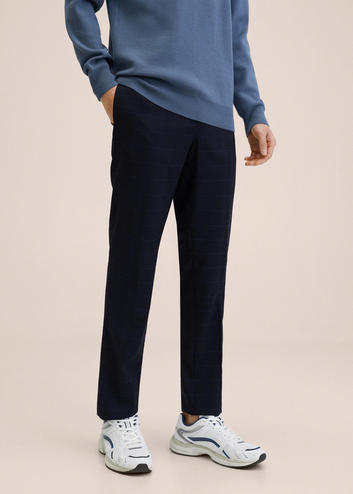 Pantalón traje slim fit lana virgen - Plano medio