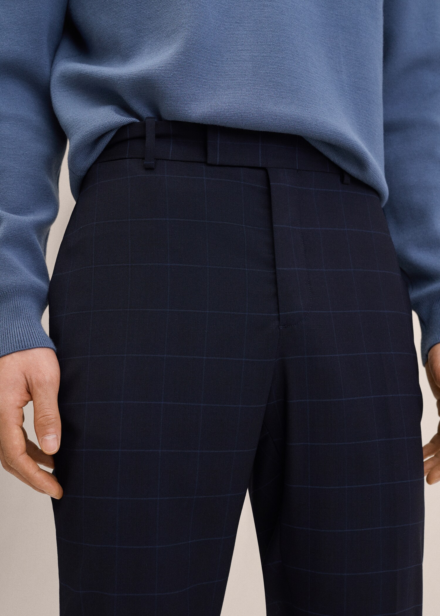Pantalón traje slim fit lana virgen - Detalle del artículo 1