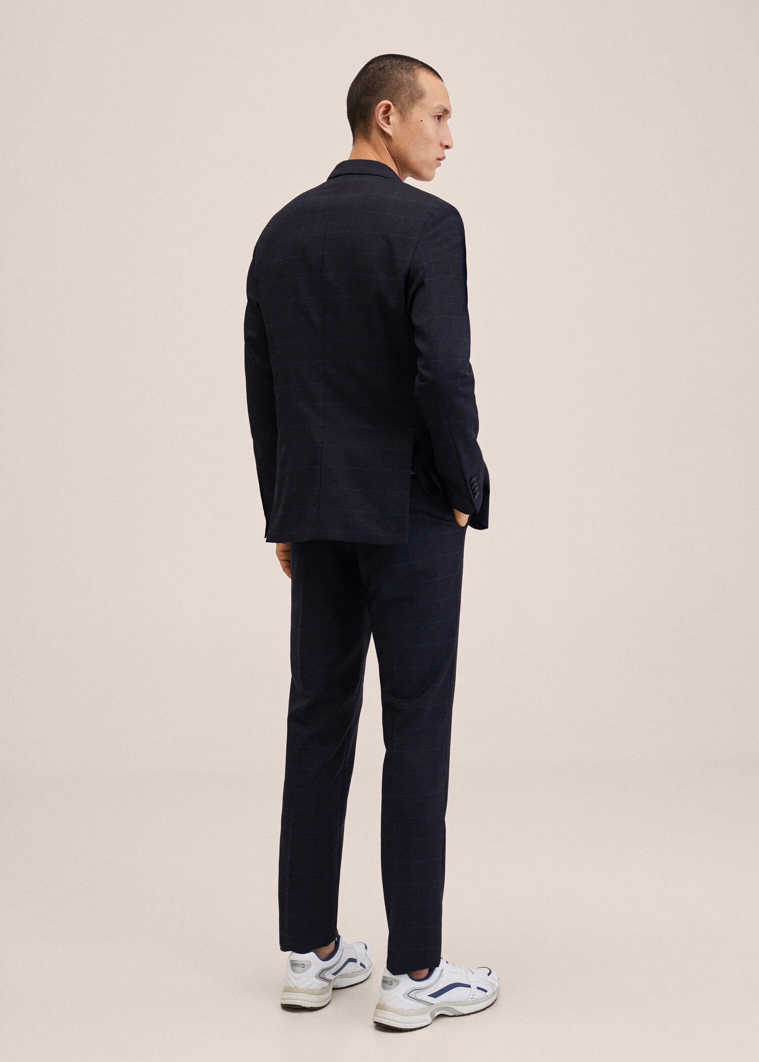 Pantalón traje slim fit lana virgen - Reverso del artículo