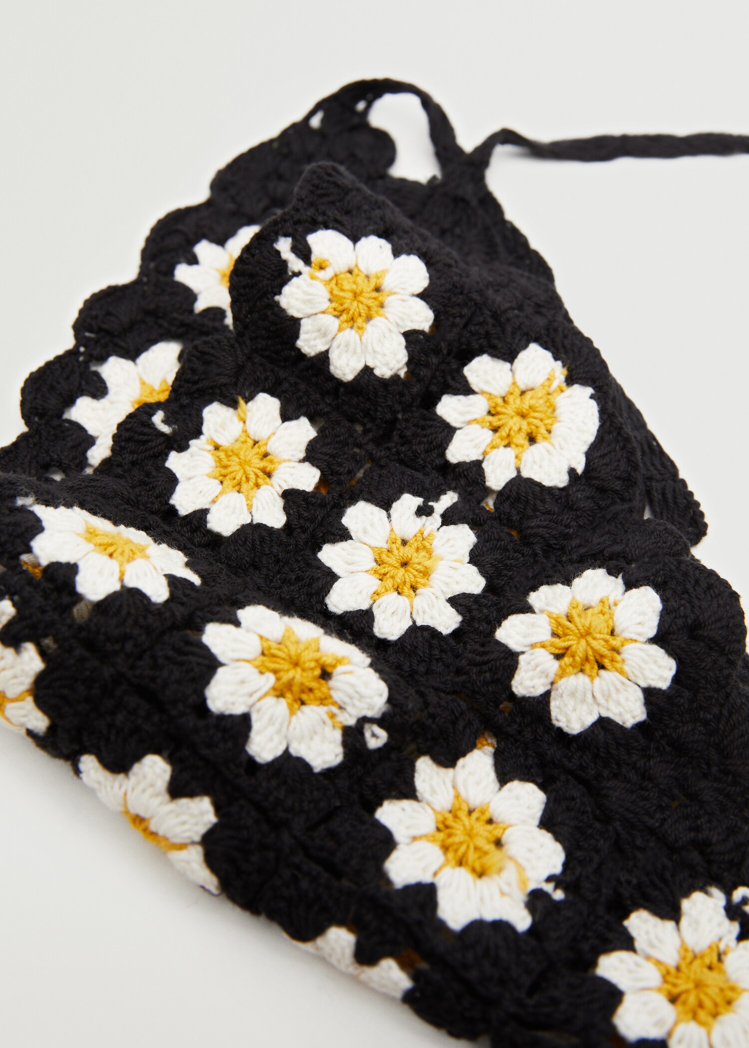 Flowers printed scarf - Medium plane