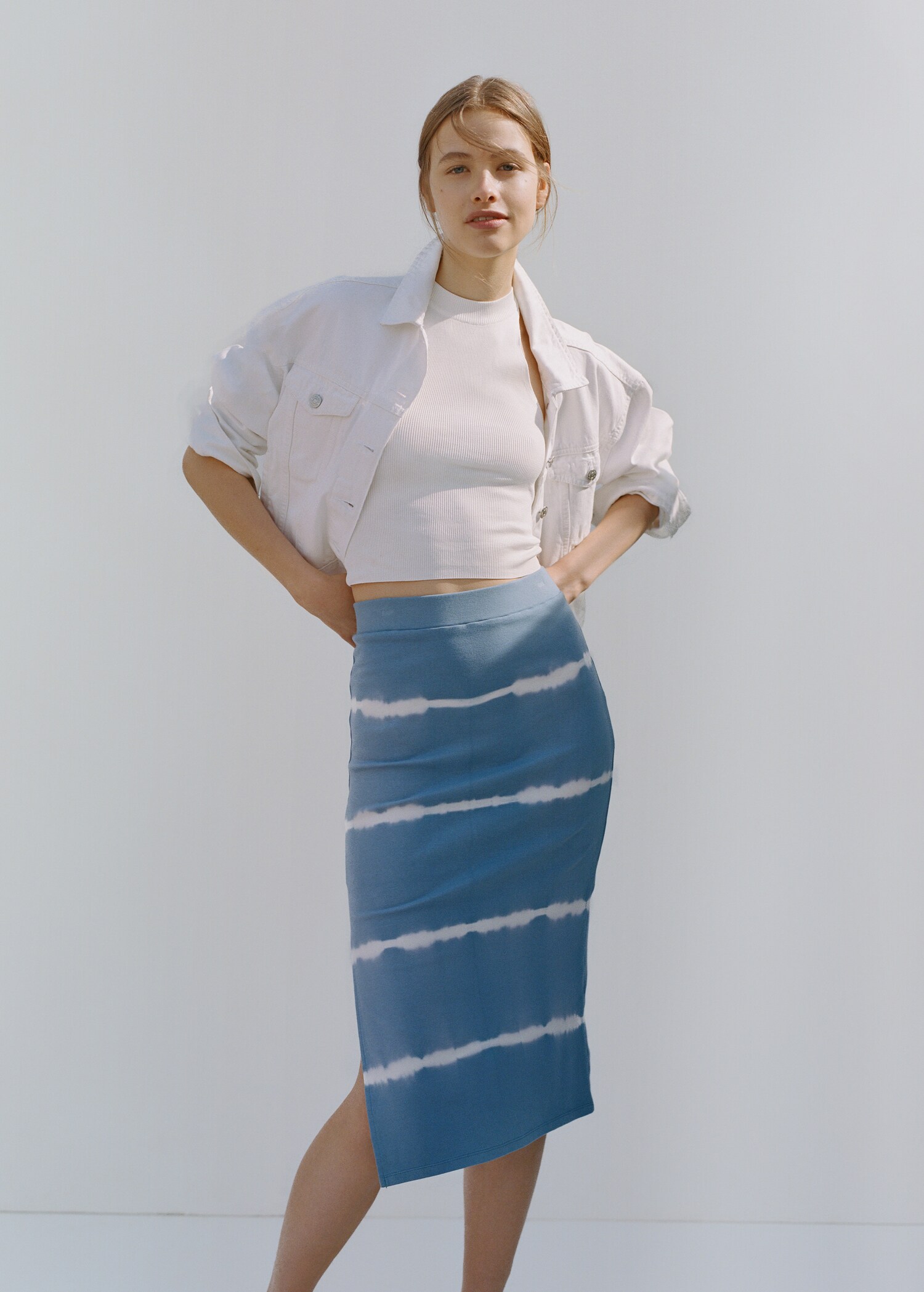 Tie-dye cotton skirt - Details of the article 5