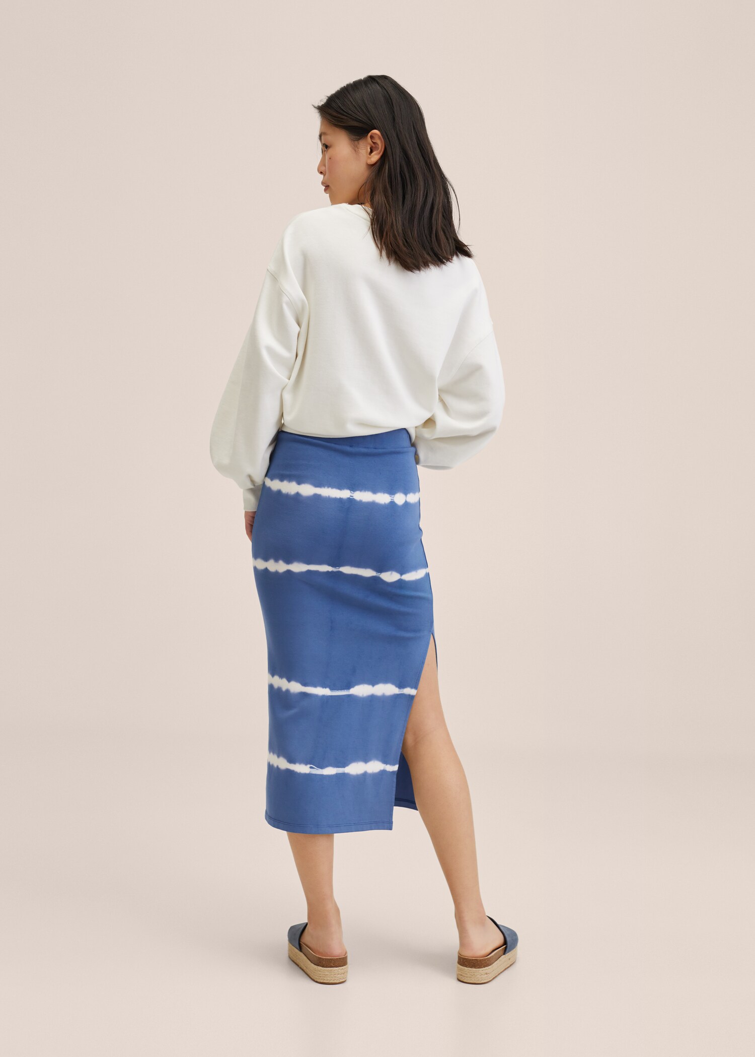 Tie-dye cotton skirt - Reverse of the article