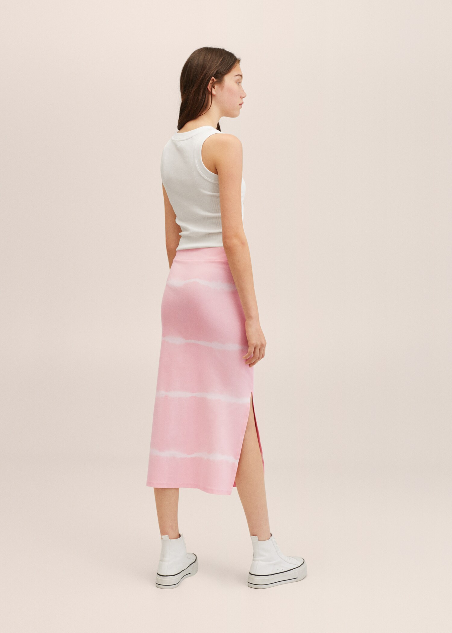 Tie-dye cotton skirt - Reverse of the article
