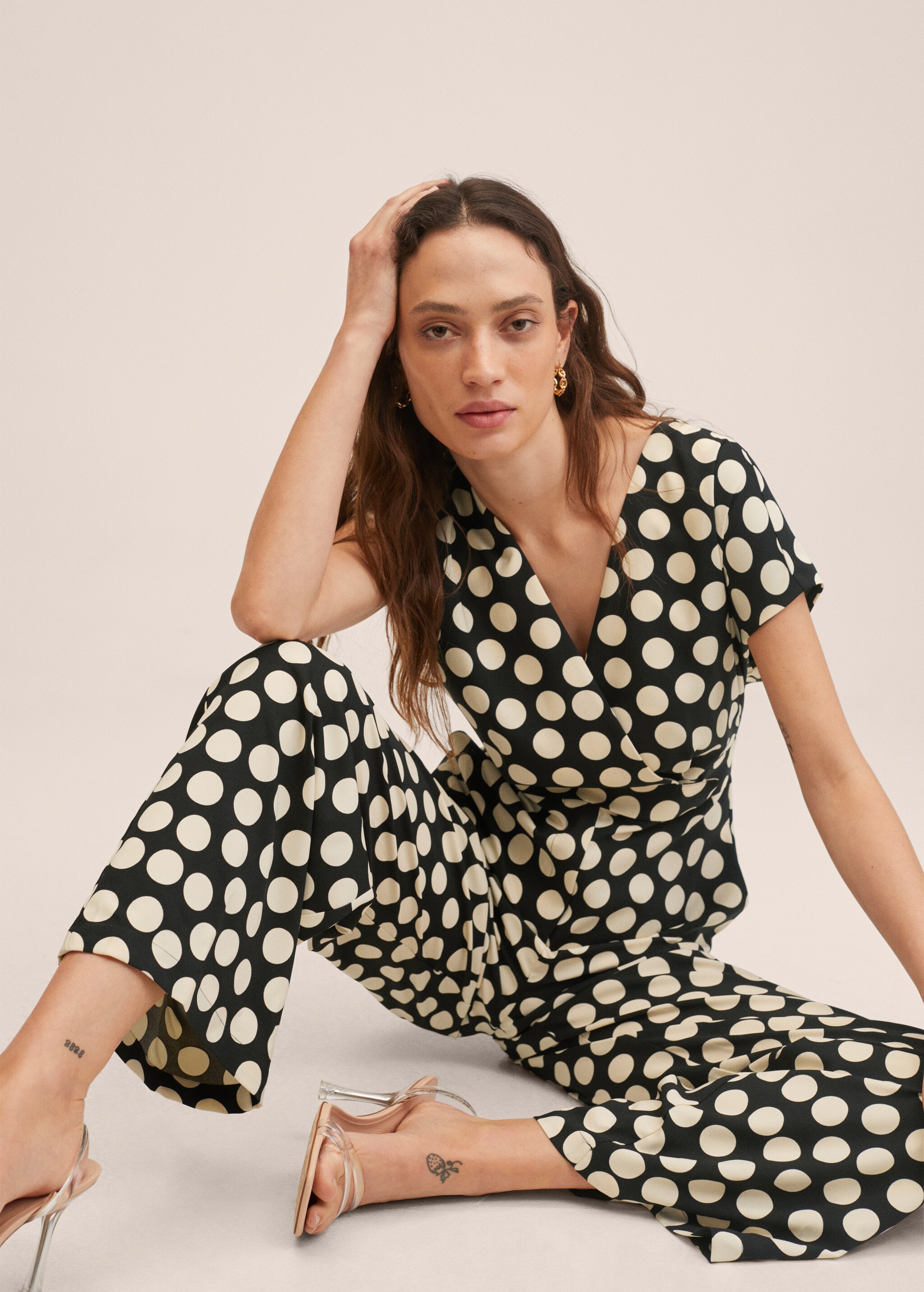 Polka-dot print jumpsuit - Details of the article 2