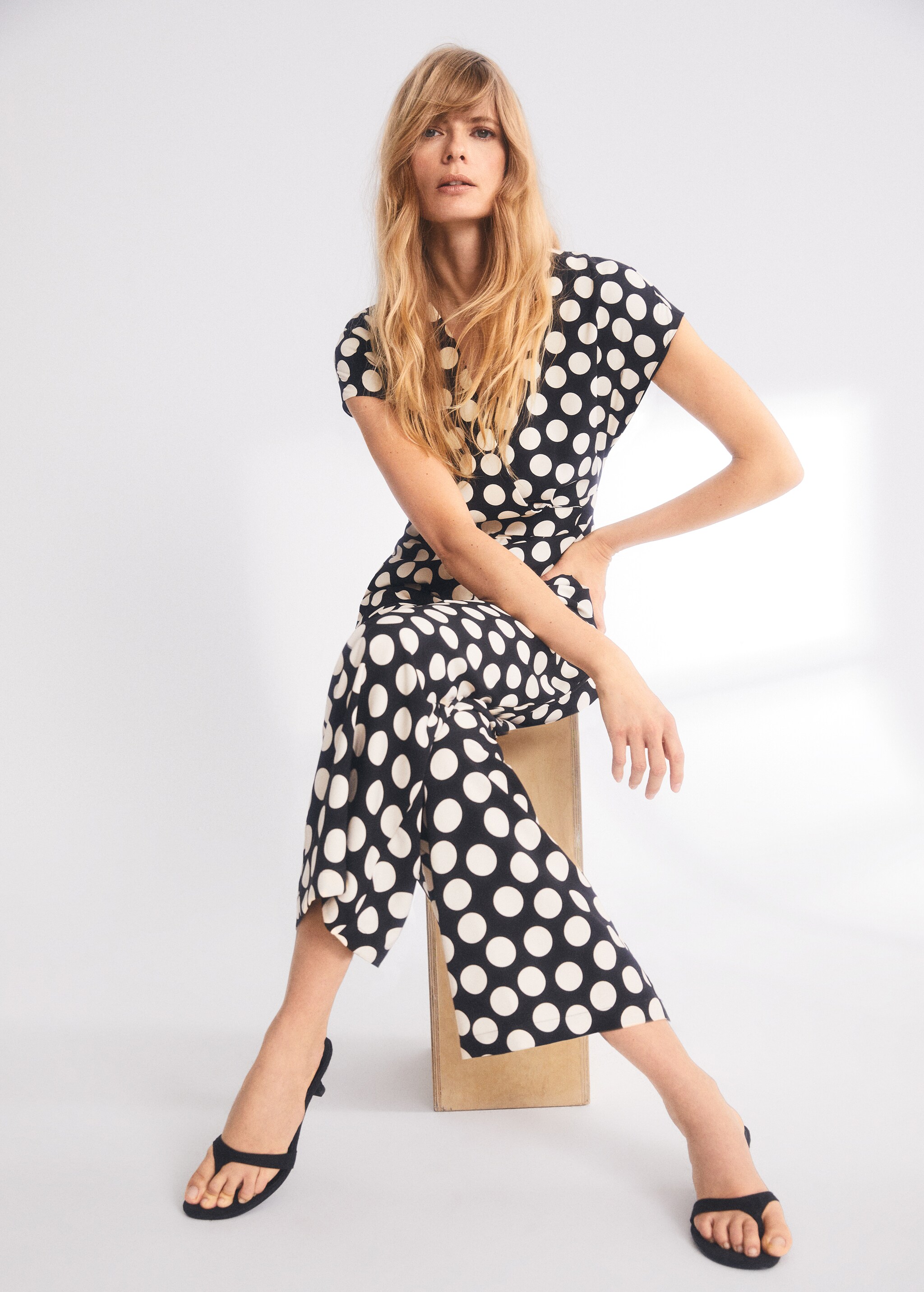Polka-dot print jumpsuit - Details of the article 6