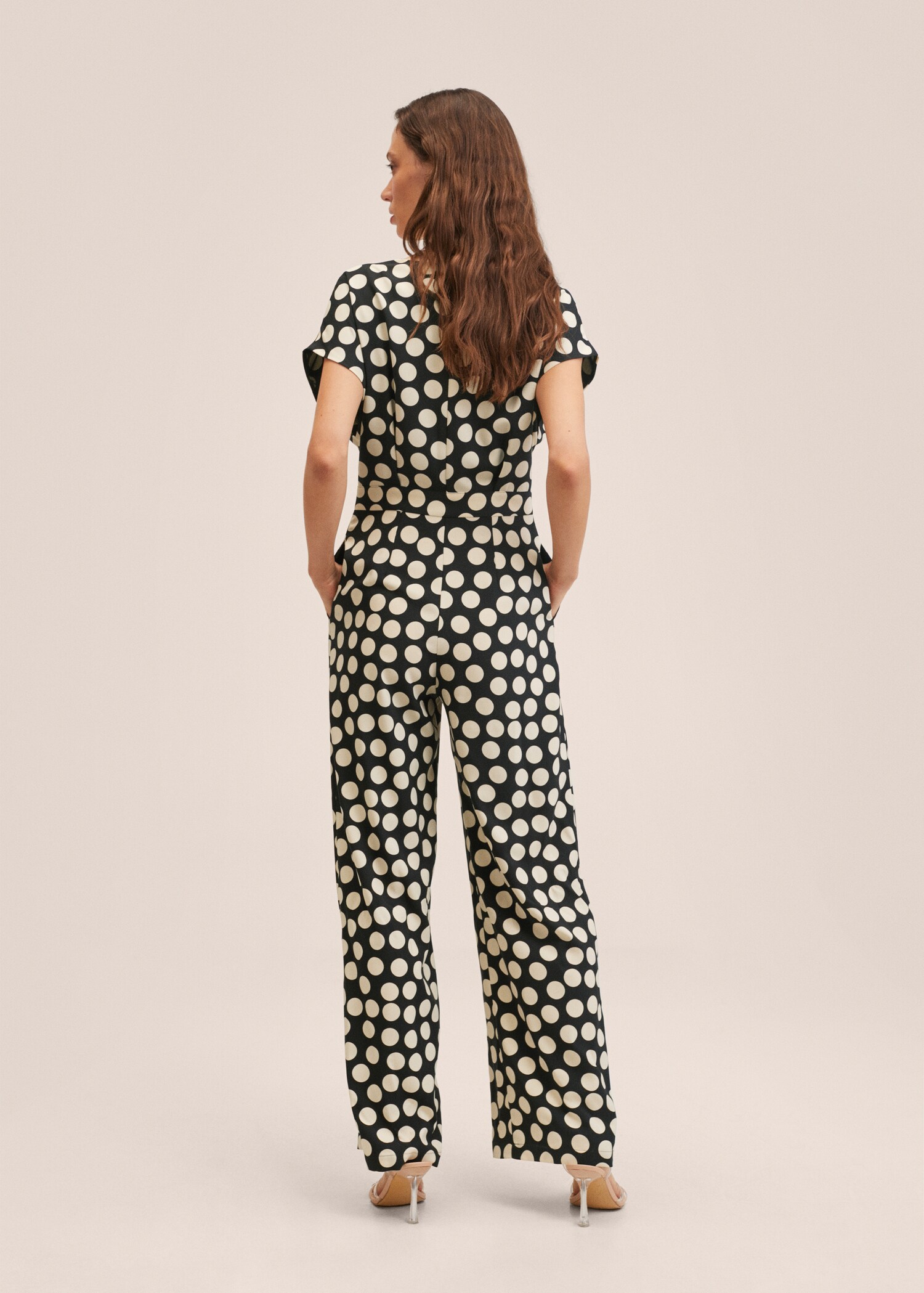 Jumpsuit met stippelprint - Achterkant van het artikel