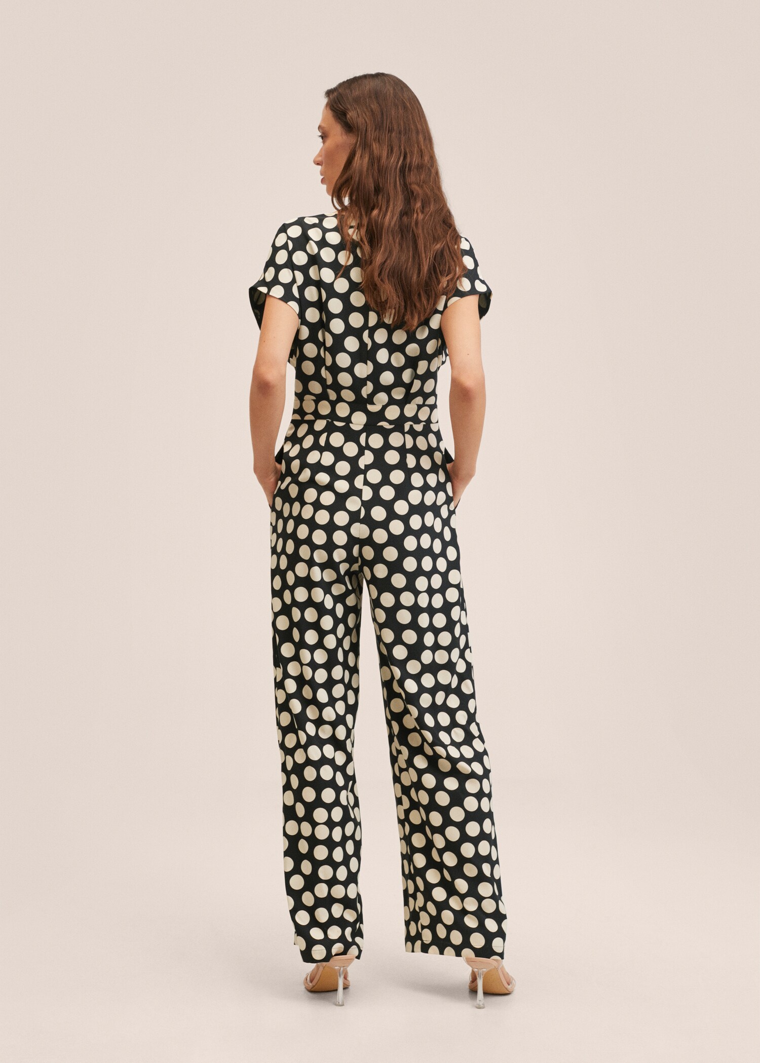 Polka-dot print jumpsuit - Reverse of the article