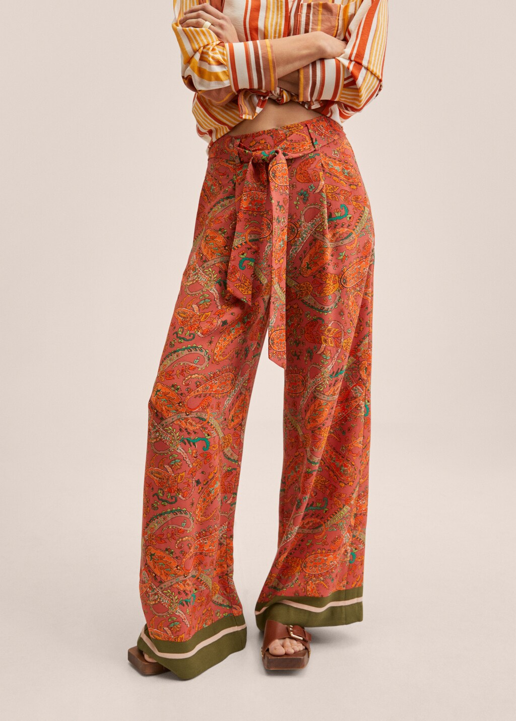 Paisley print pants