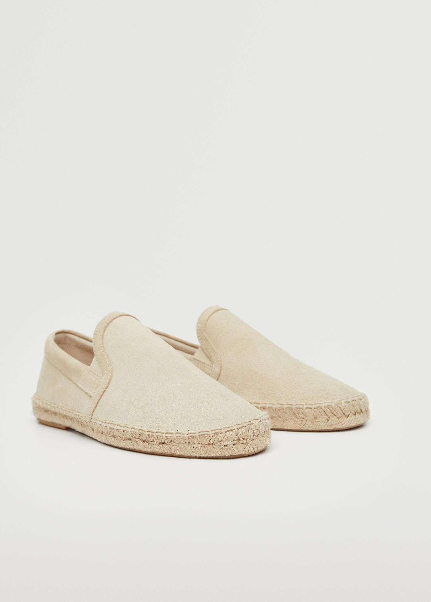 Suede jute espadrilles - Medium plane